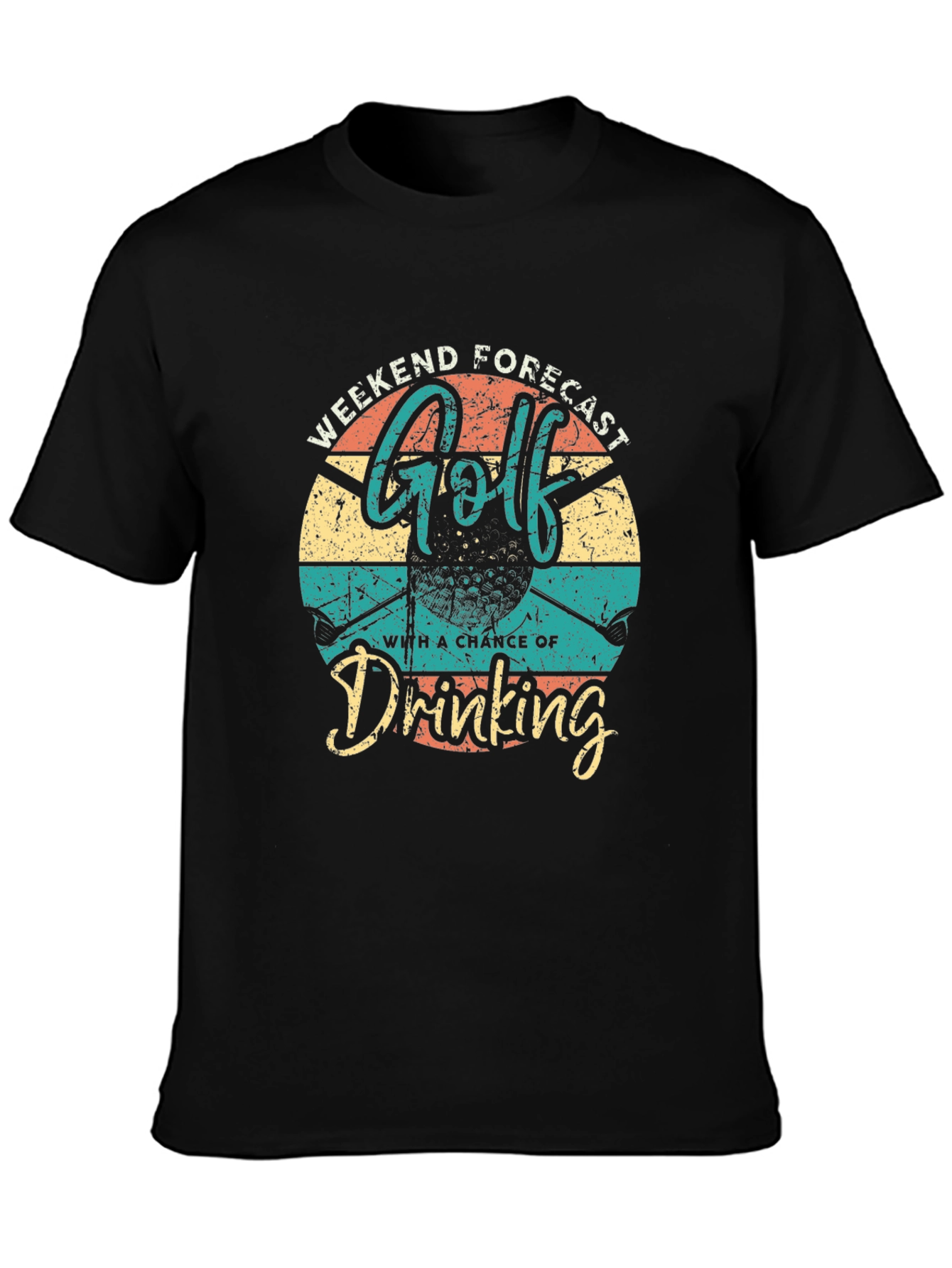Golf & Drinking Weekend Forecast Graphic Tee