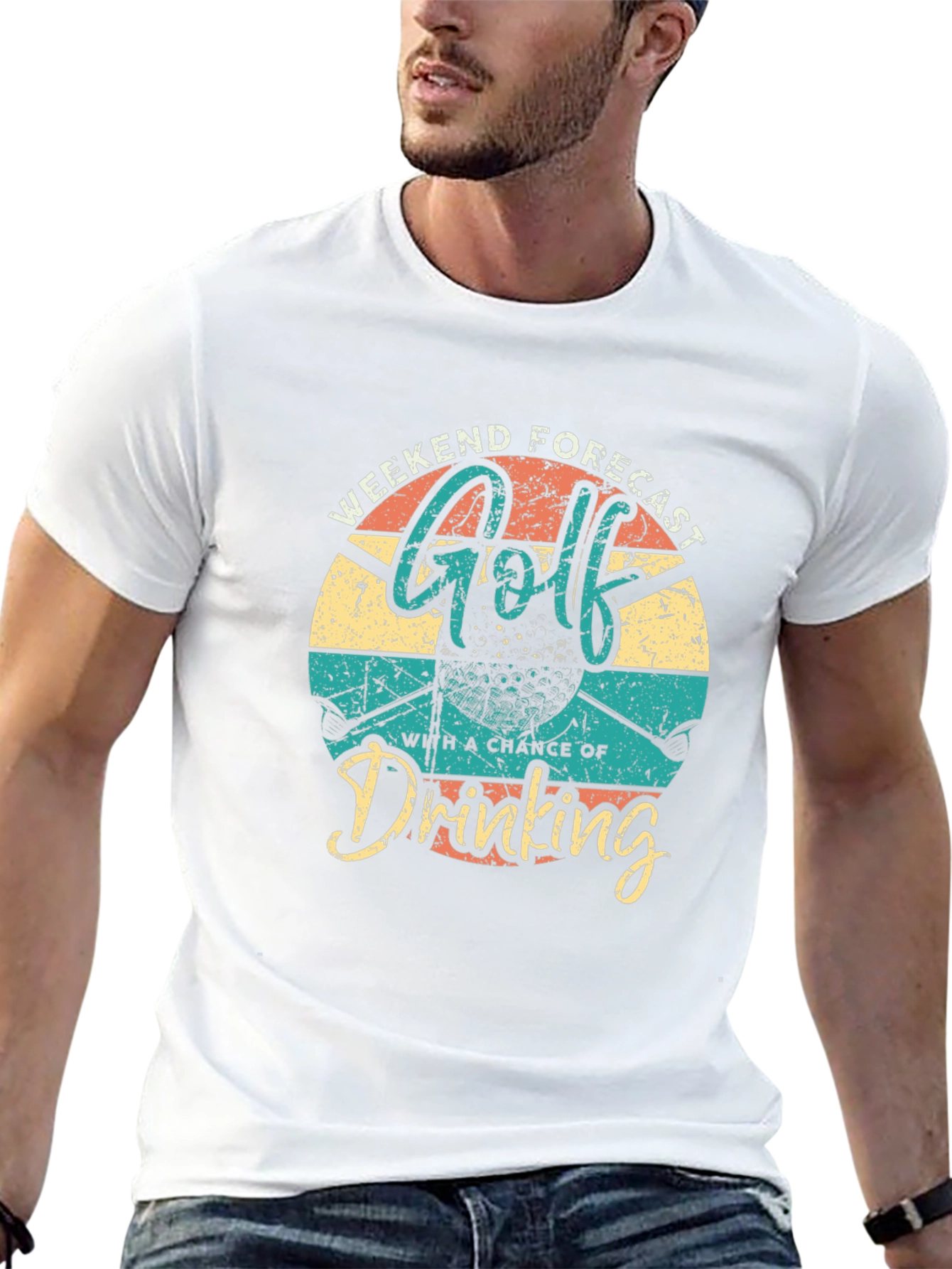 Golf & Drinking Weekend Forecast Graphic Tee