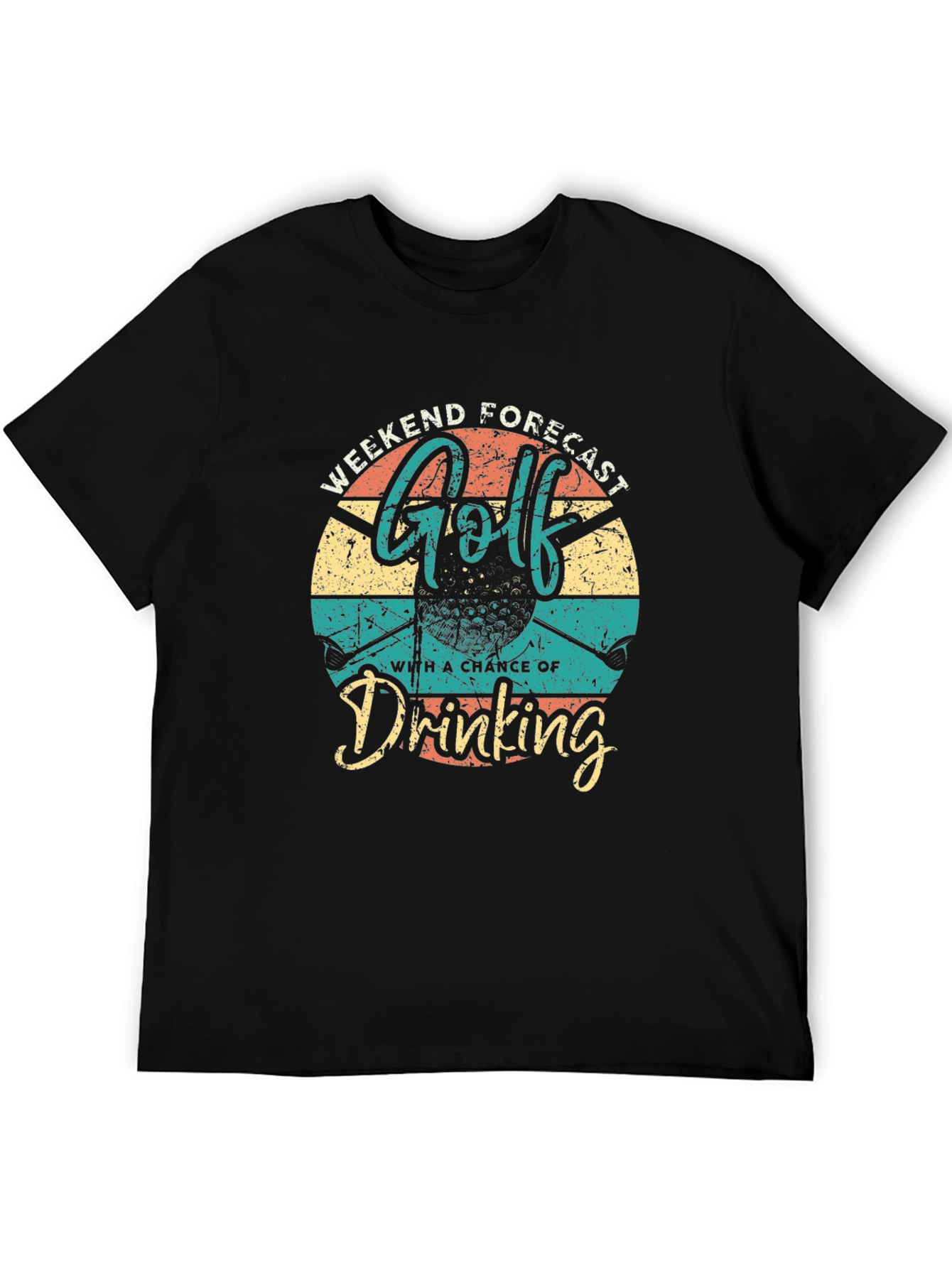 Golf & Drinking Weekend Forecast Graphic Tee