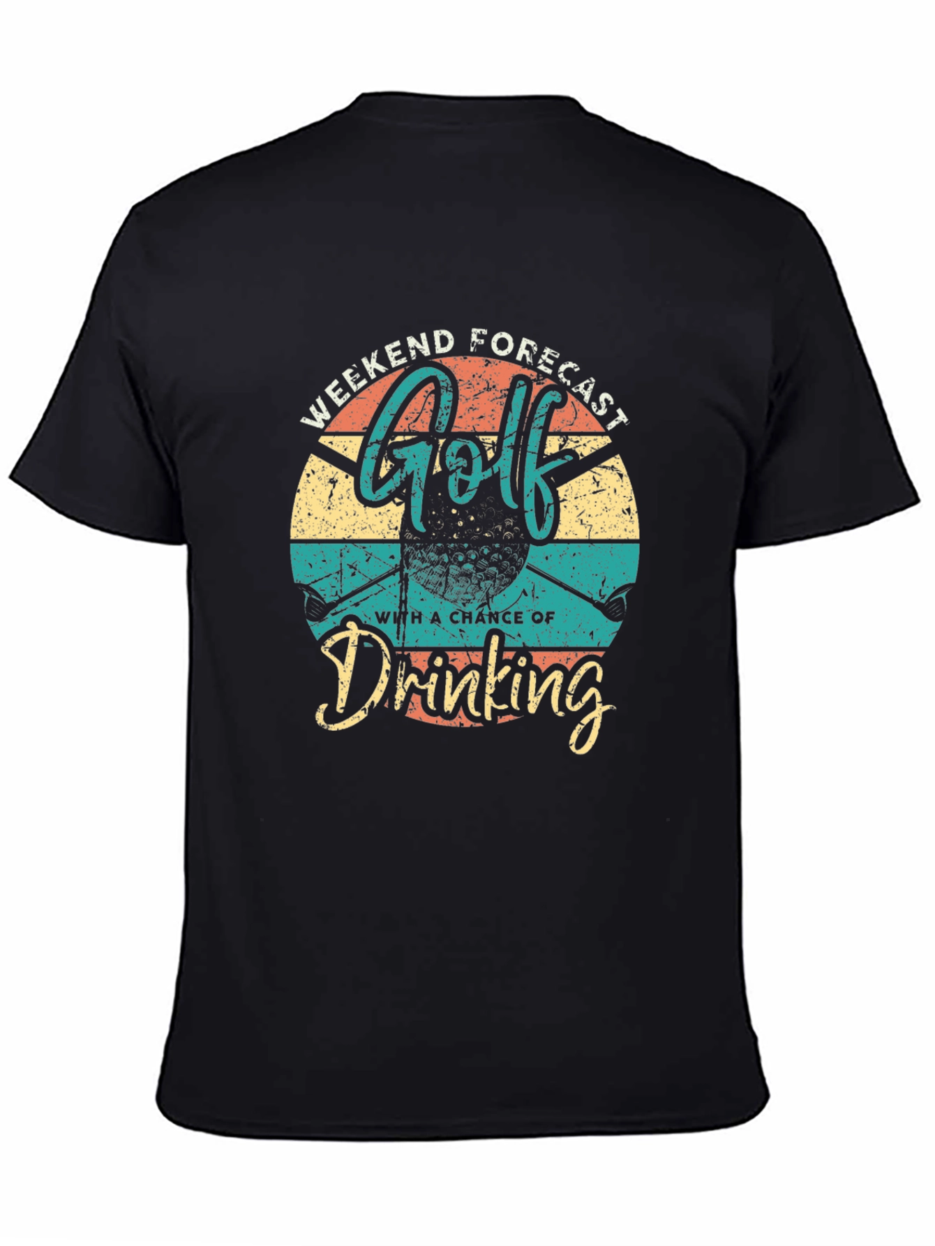 Golf & Drinking Weekend Forecast Graphic Tee