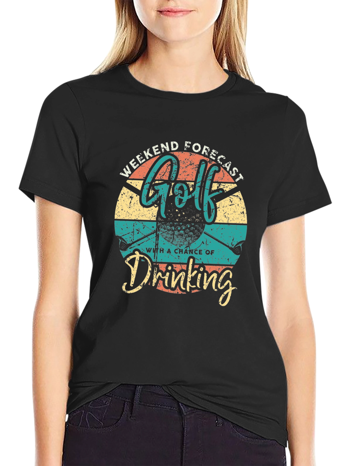 Golf & Drinking Weekend Forecast Graphic Tee