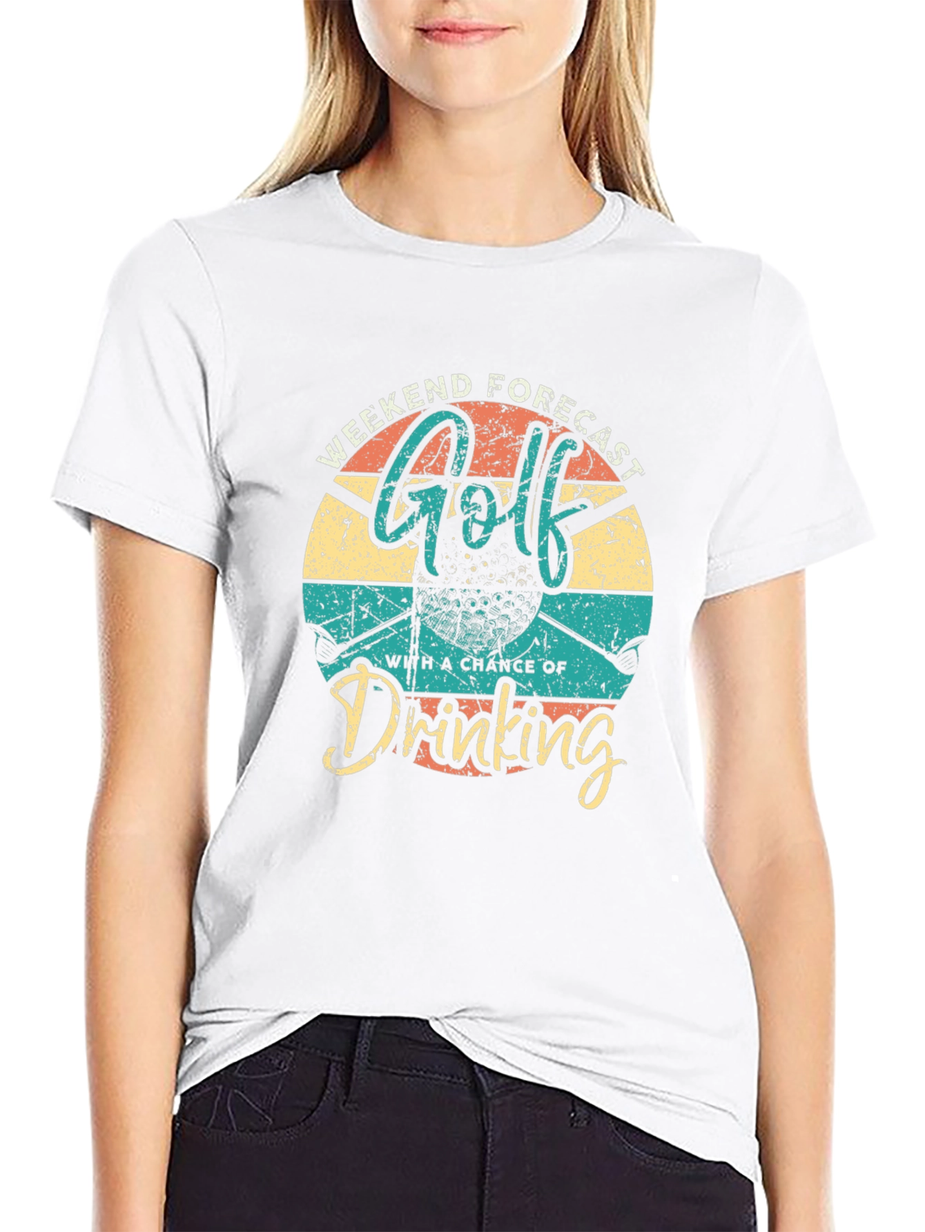 Golf & Drinking Weekend Forecast Graphic Tee