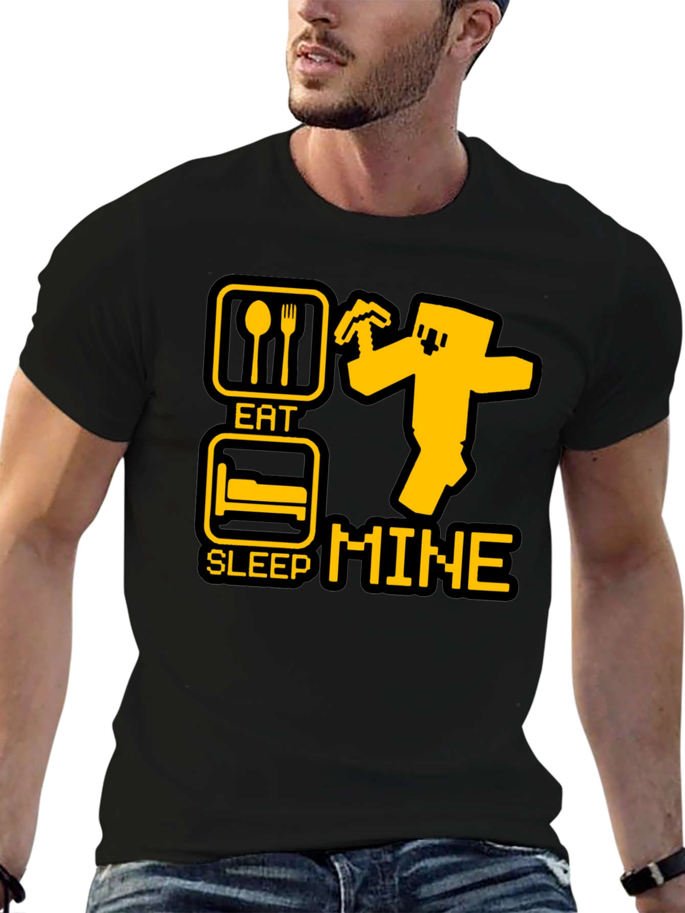 Eat Sleep Mine T-Shirt - Gamer Apparel