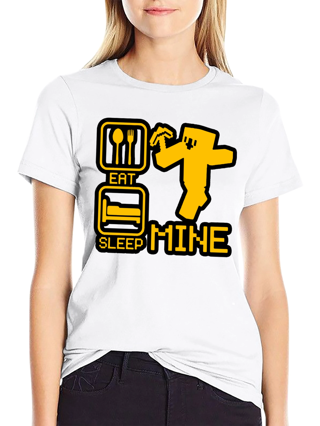 Eat Sleep Mine T-Shirt - Gamer Apparel