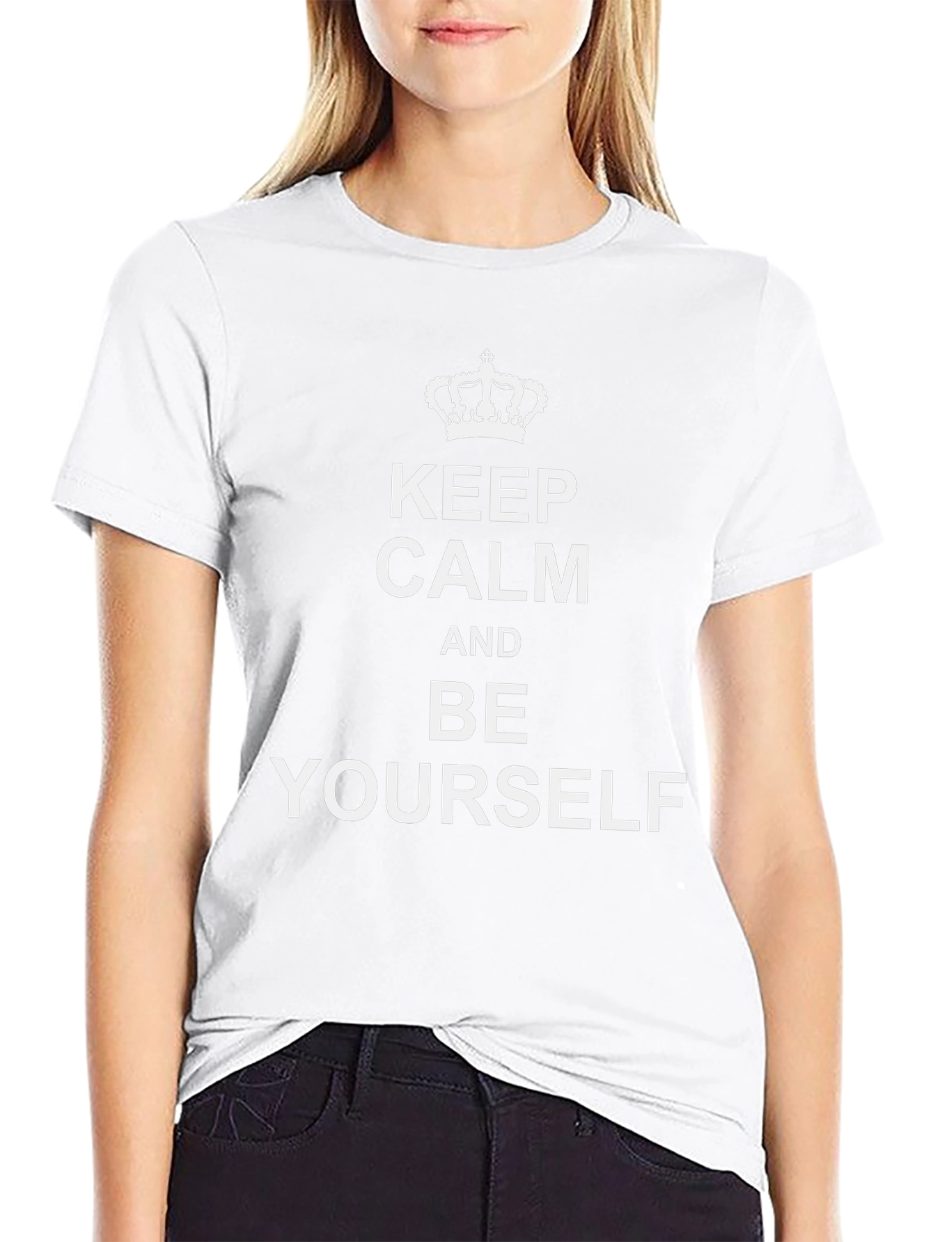 Keep Calm & Be Yourself Black T-Shirt