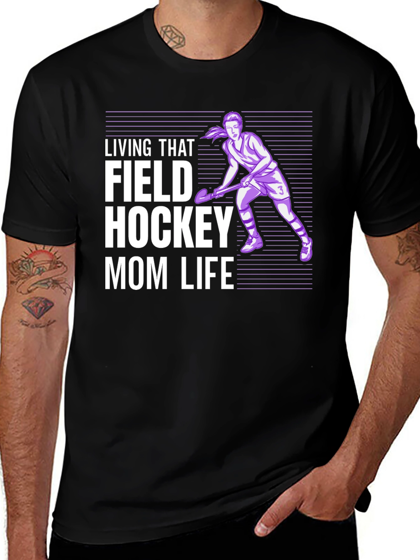 Field Hockey Mom Life Graphic Tee