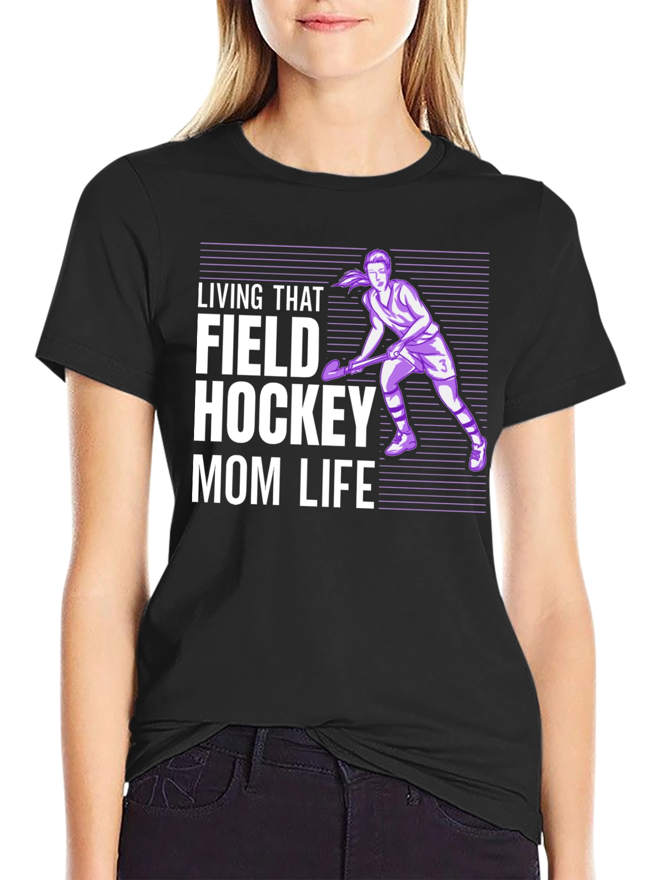 Field Hockey Mom Life Graphic Tee