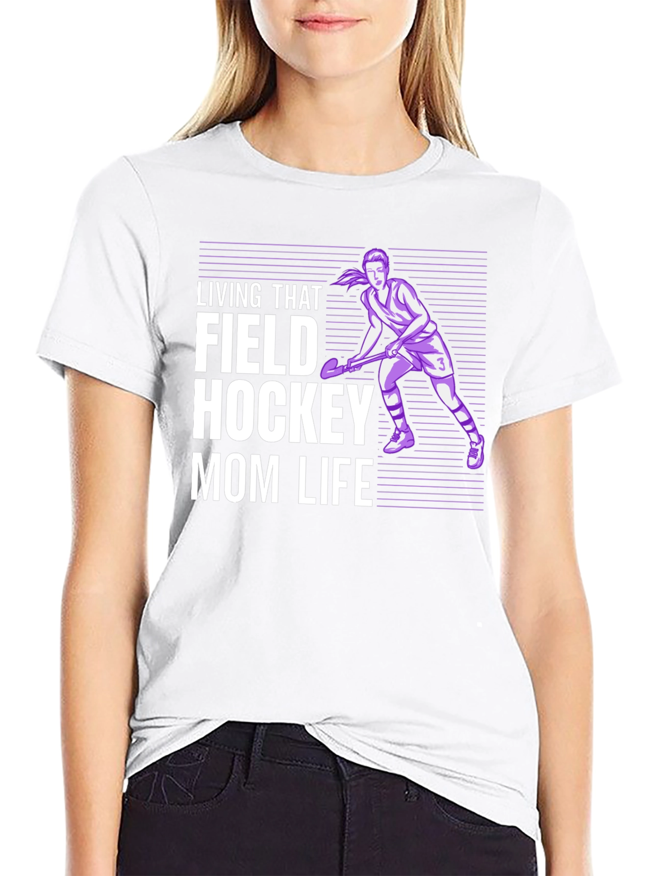 Field Hockey Mom Life Graphic Tee