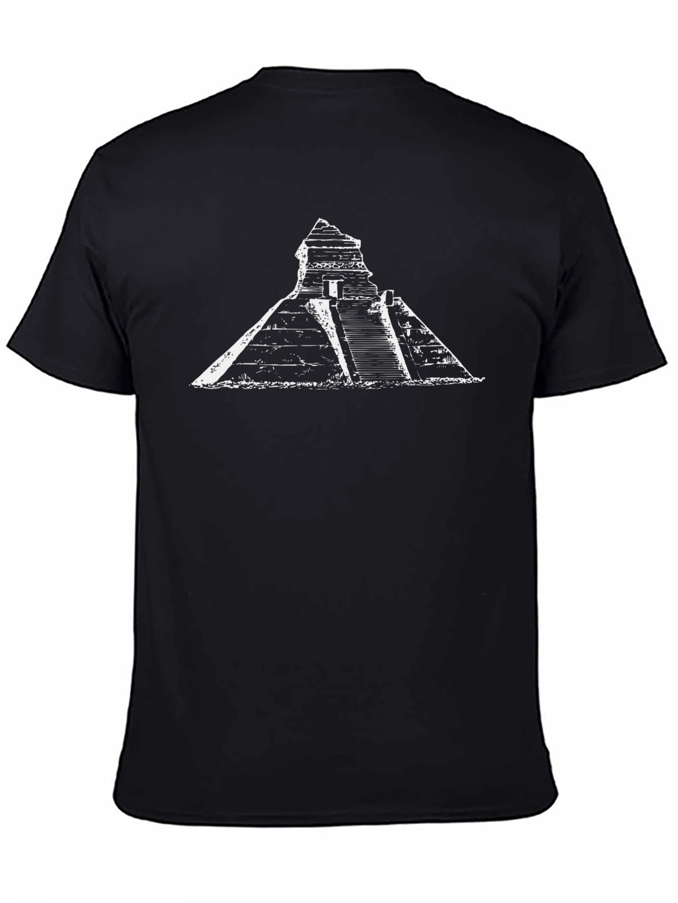 Mayan Pyramid T-Shirt - Black Graphic Tee