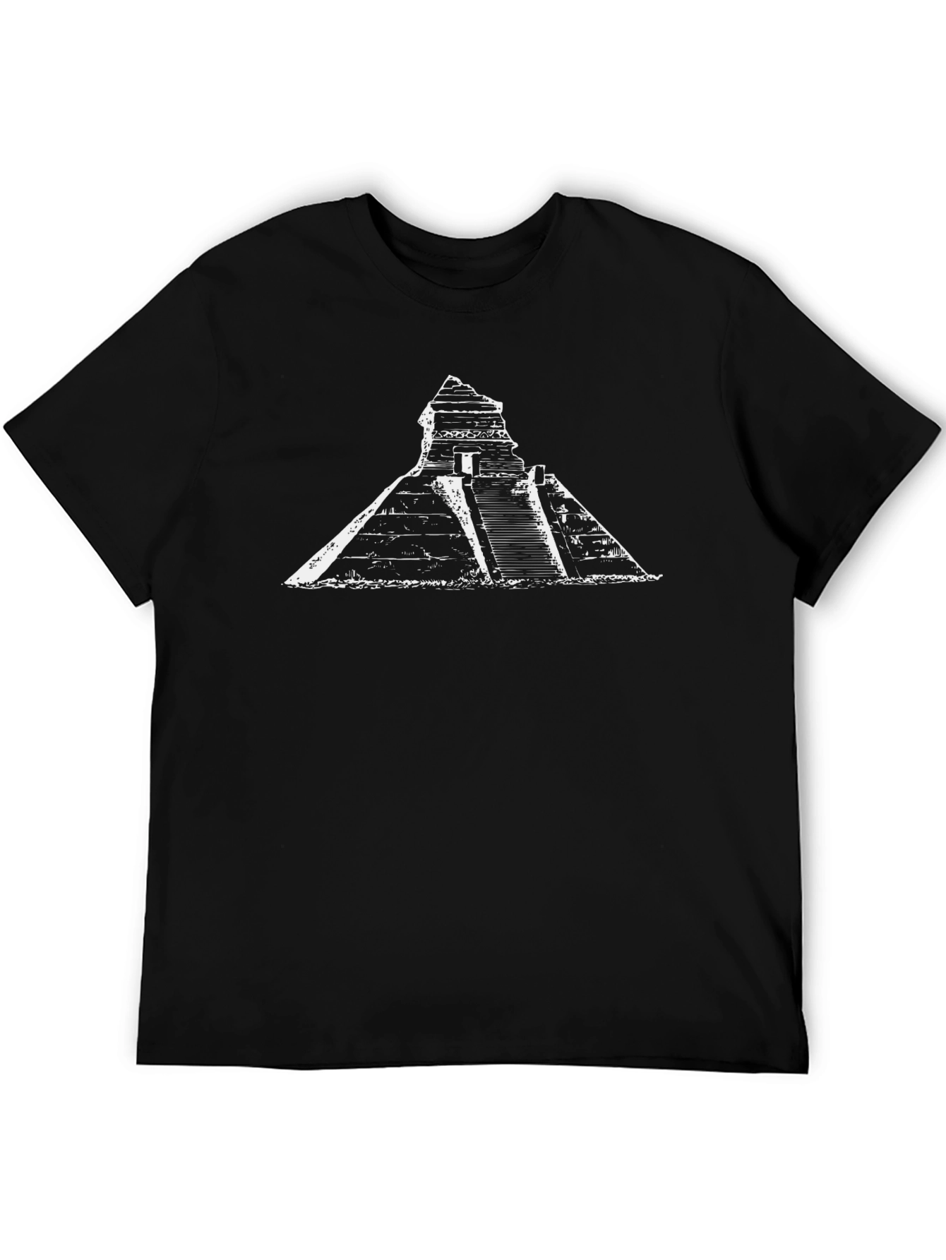 Mayan Pyramid T-Shirt - Black Graphic Tee