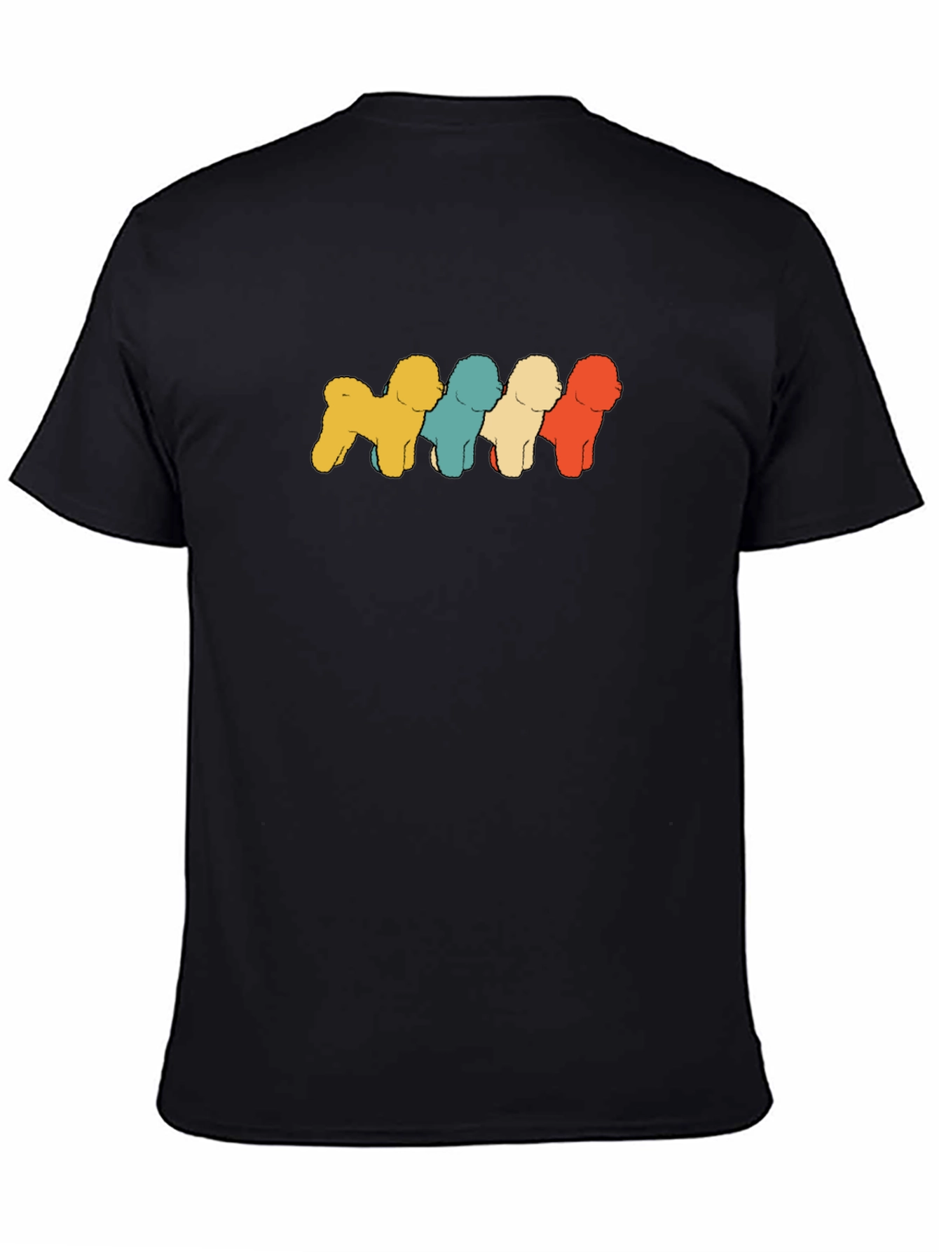 Retro Dog Breed T-Shirt Black