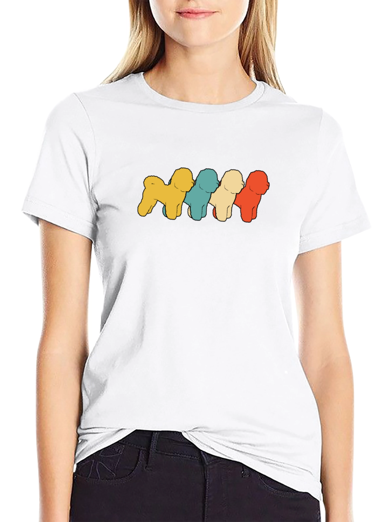 Retro Dog Breed T-Shirt Black