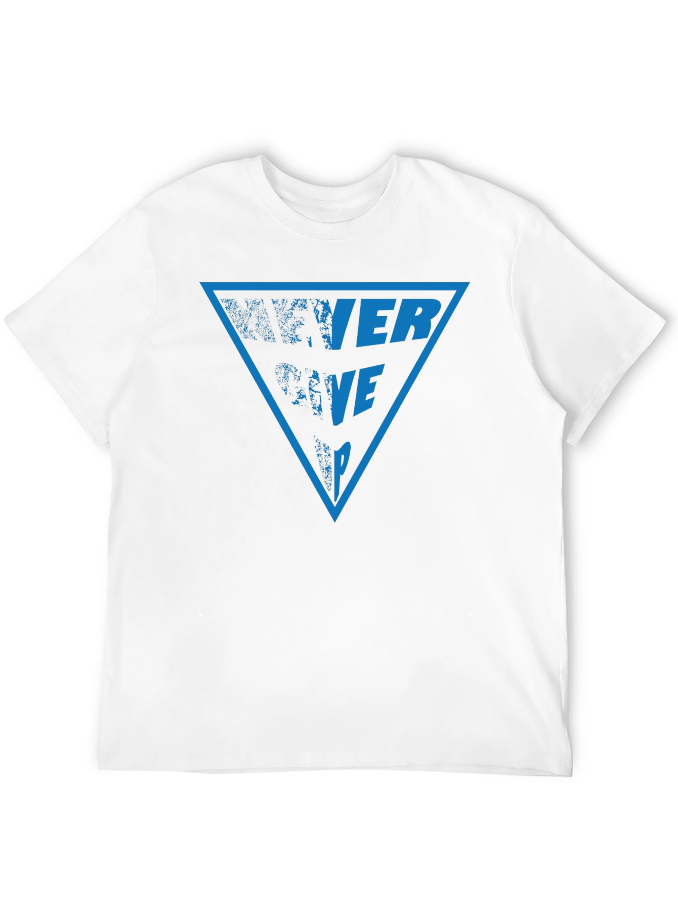 Never Give Up Graphic Tee - Black