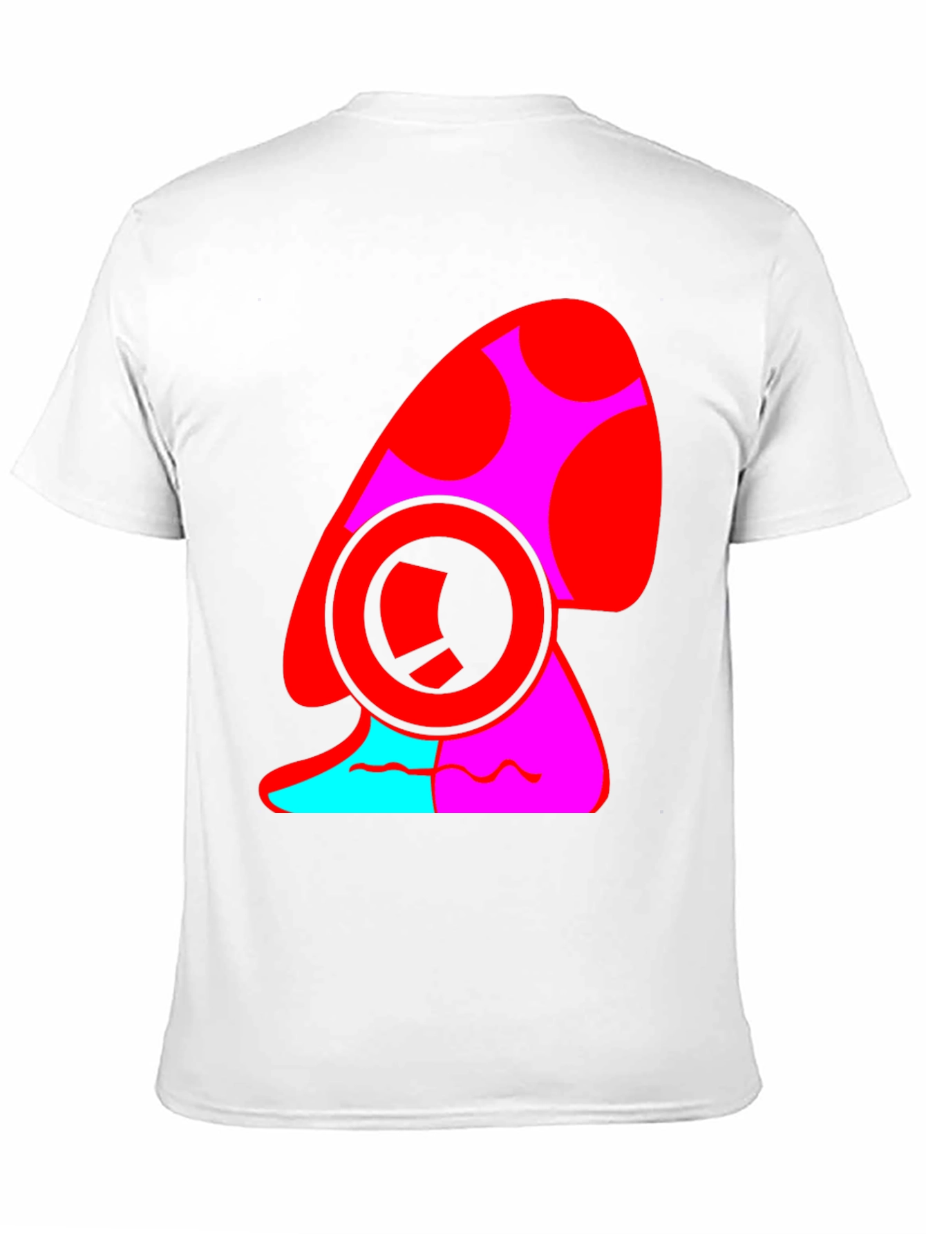Bold Graphic Mushroom Tee - Quirky Black T-Shirt