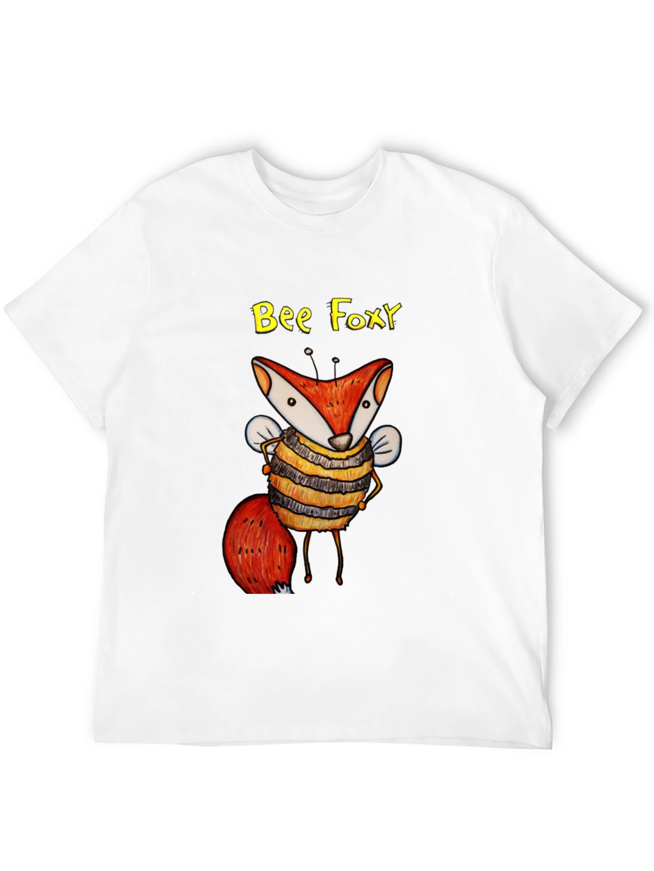 Bee Foxy Graphic Tee - Black Unisex T-Shirt