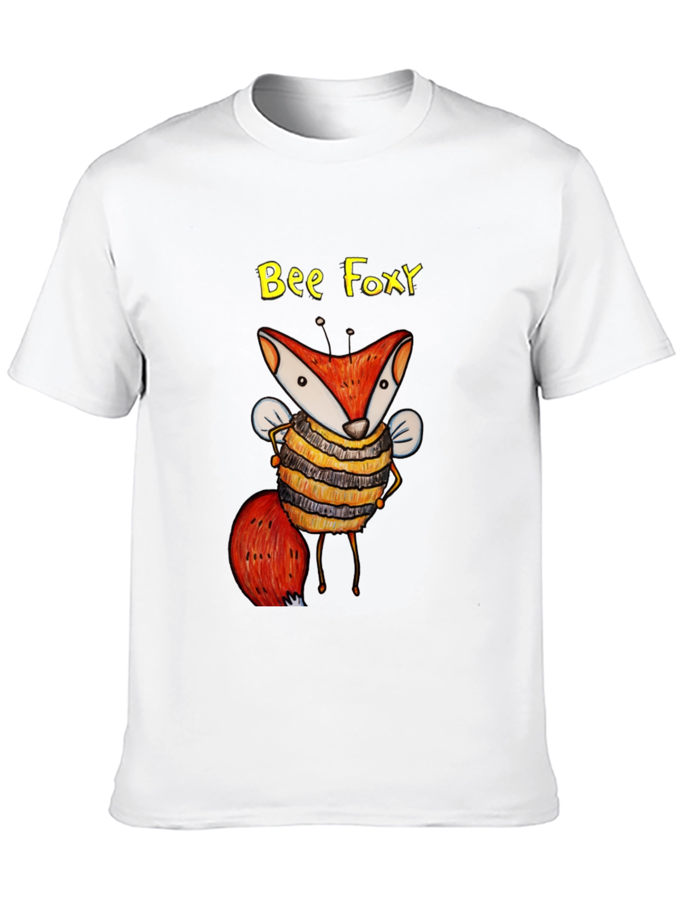 Bee Foxy Graphic Tee - Black Unisex T-Shirt