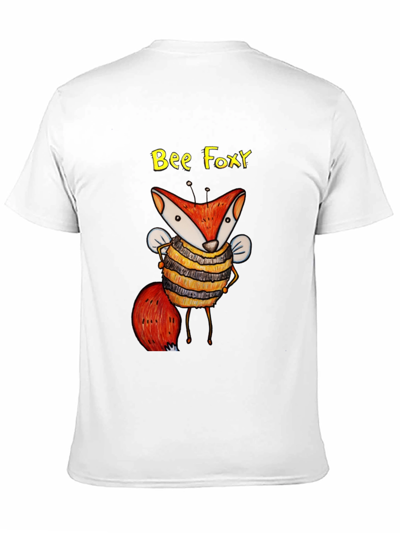 Bee Foxy Graphic Tee - Black Unisex T-Shirt