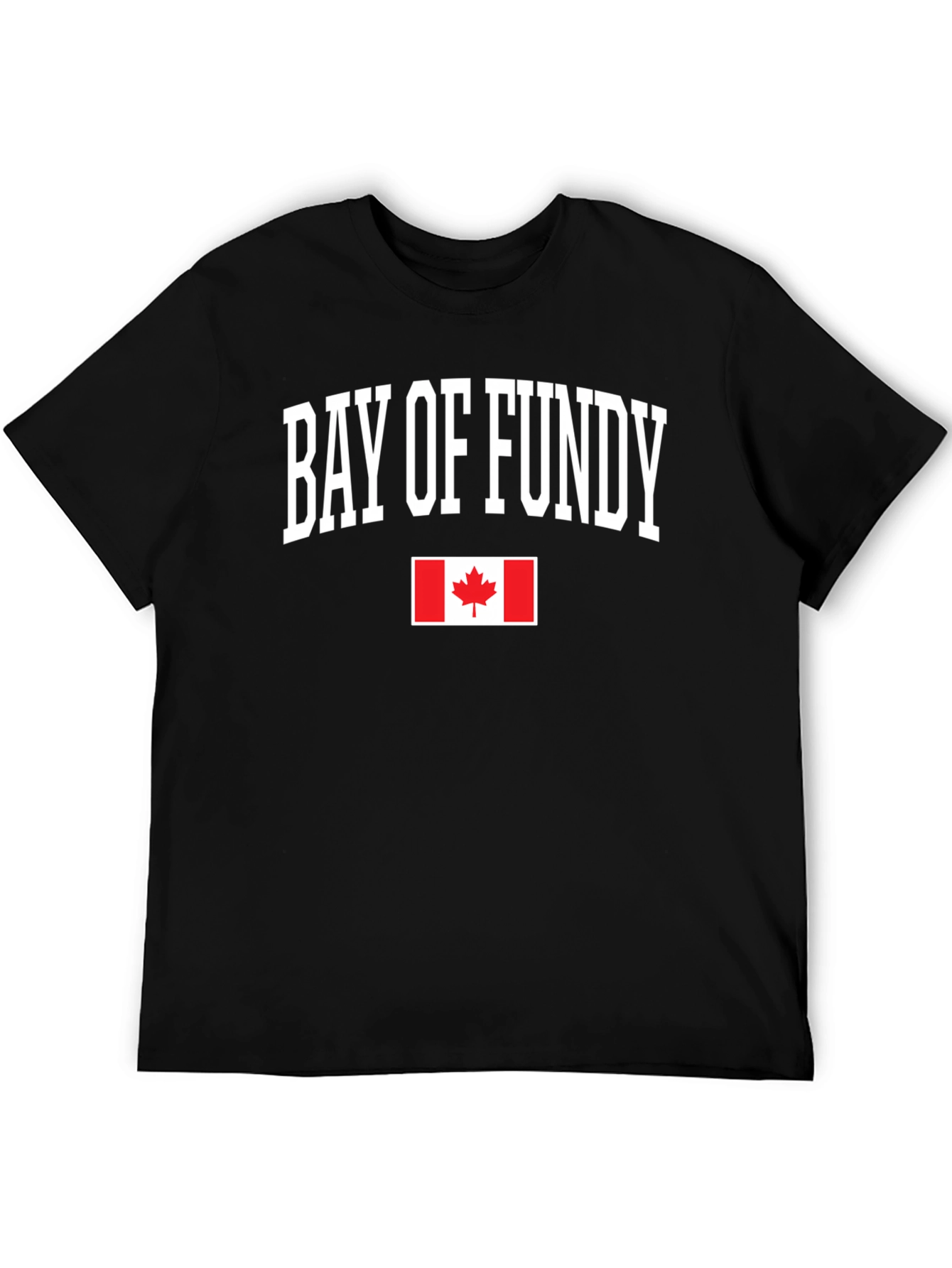 Bay of Fundy Canada Flag Graphic T-Shirt