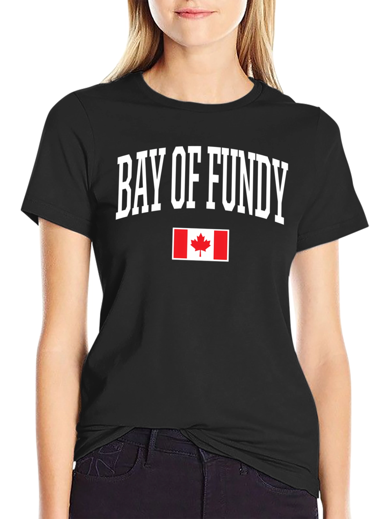 Bay of Fundy Canada Flag Graphic T-Shirt