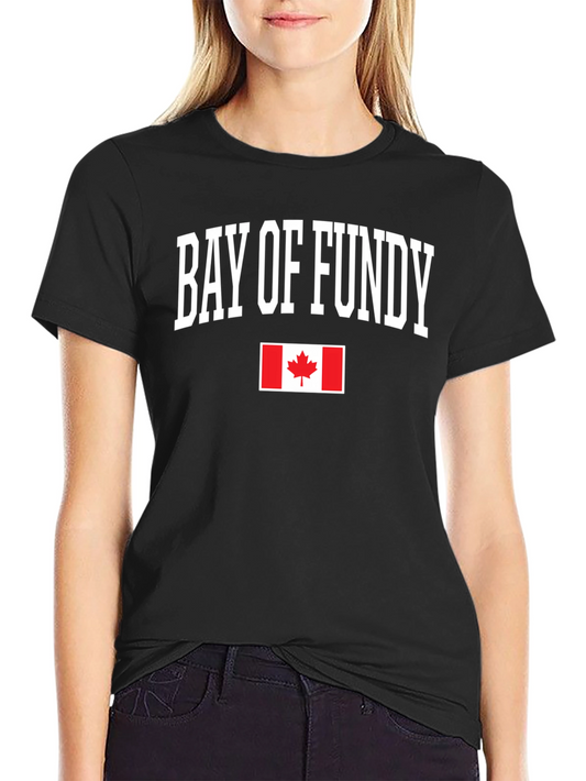 Bay of Fundy Canada Flag Graphic T-Shirt