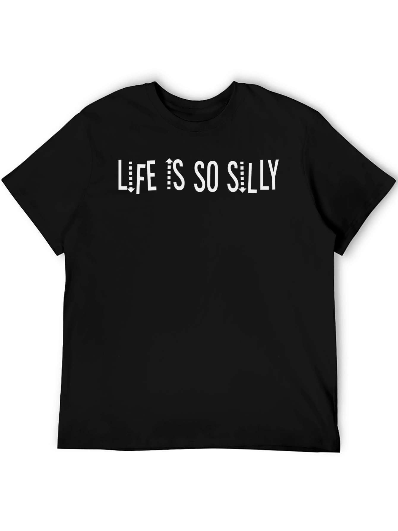 Life is So Silly Graphic Tee - Black