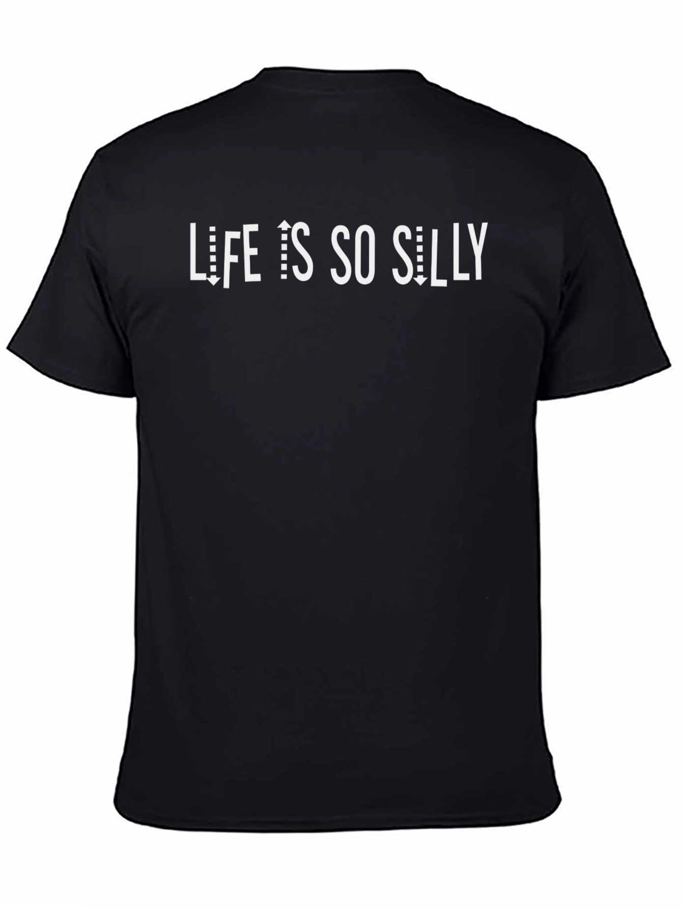 Life is So Silly Graphic Tee - Black