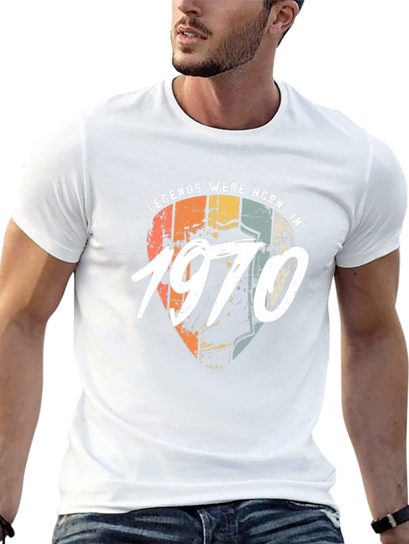 Legends Were Born In 1970 Black T-Shirt