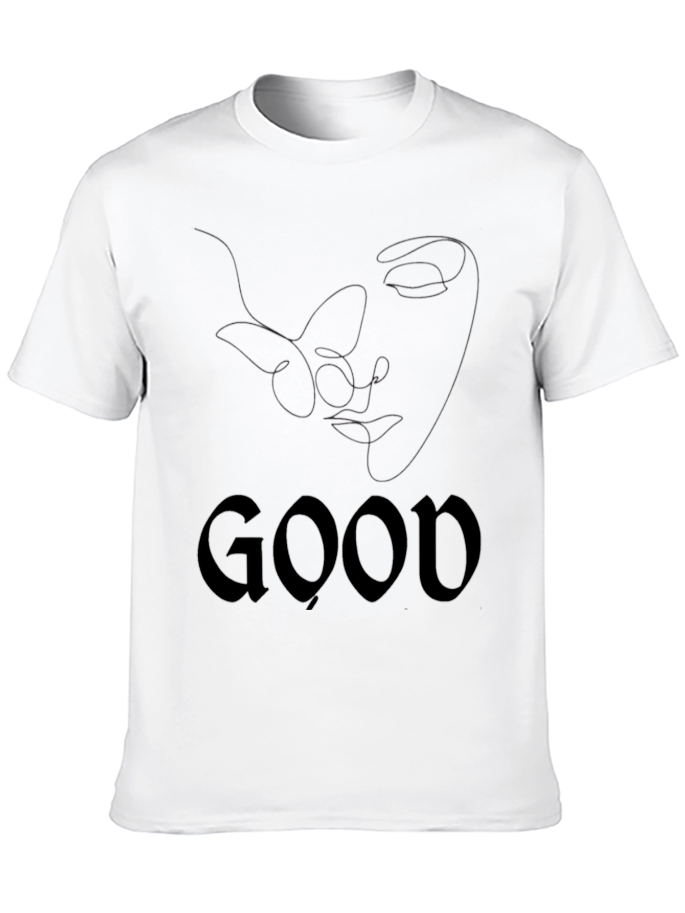 Mens Black Graphic Tee - Good Butterfly