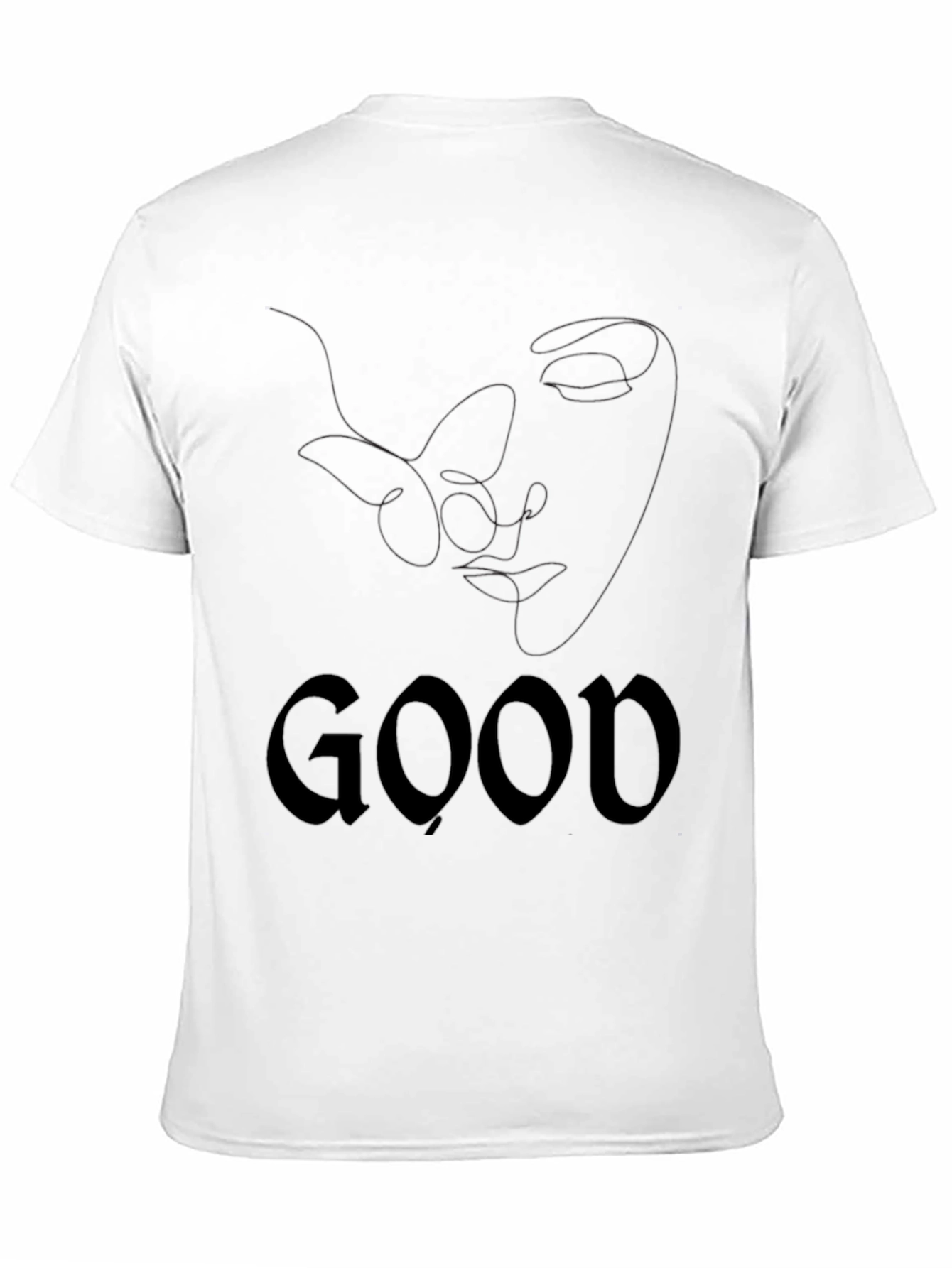 Mens Black Graphic Tee - Good Butterfly