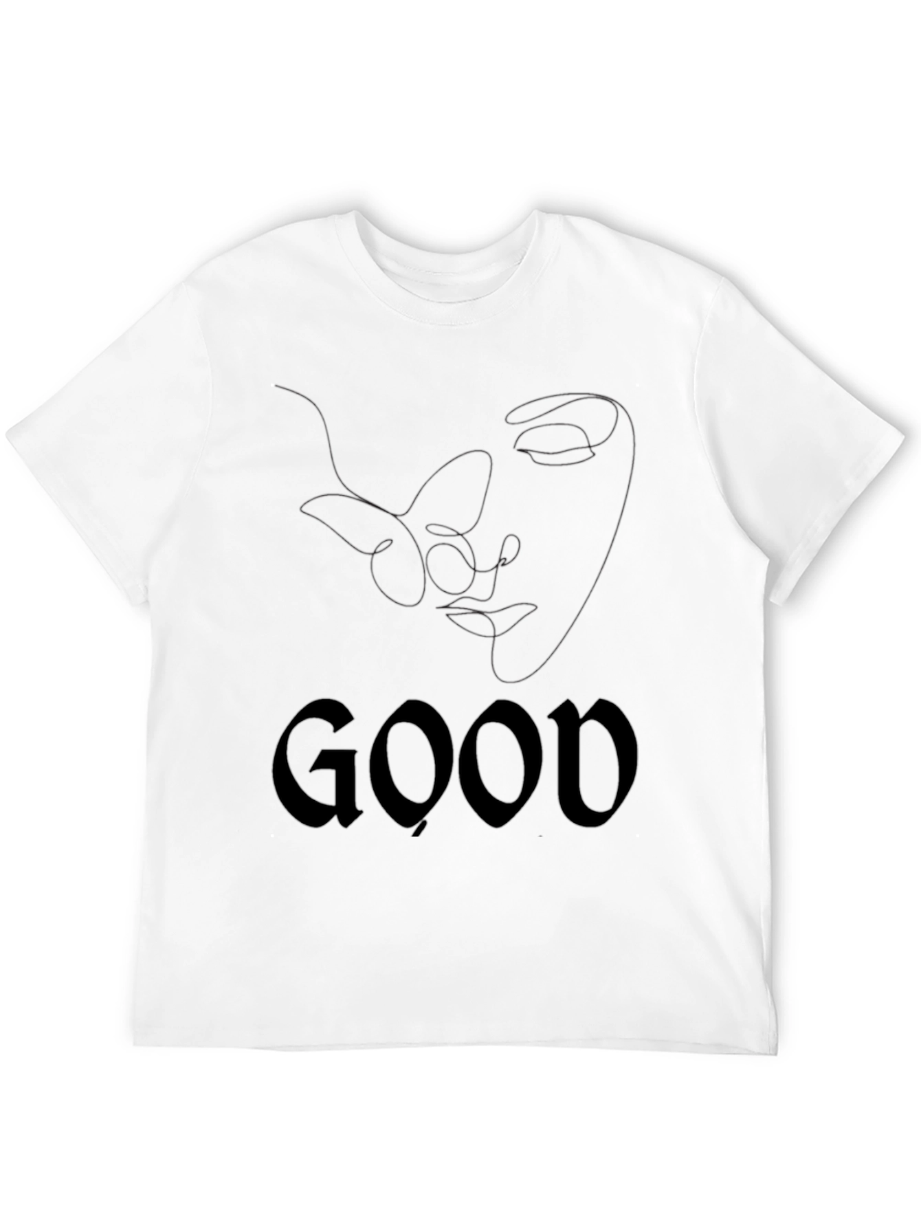 Mens Black Graphic Tee - Good Butterfly