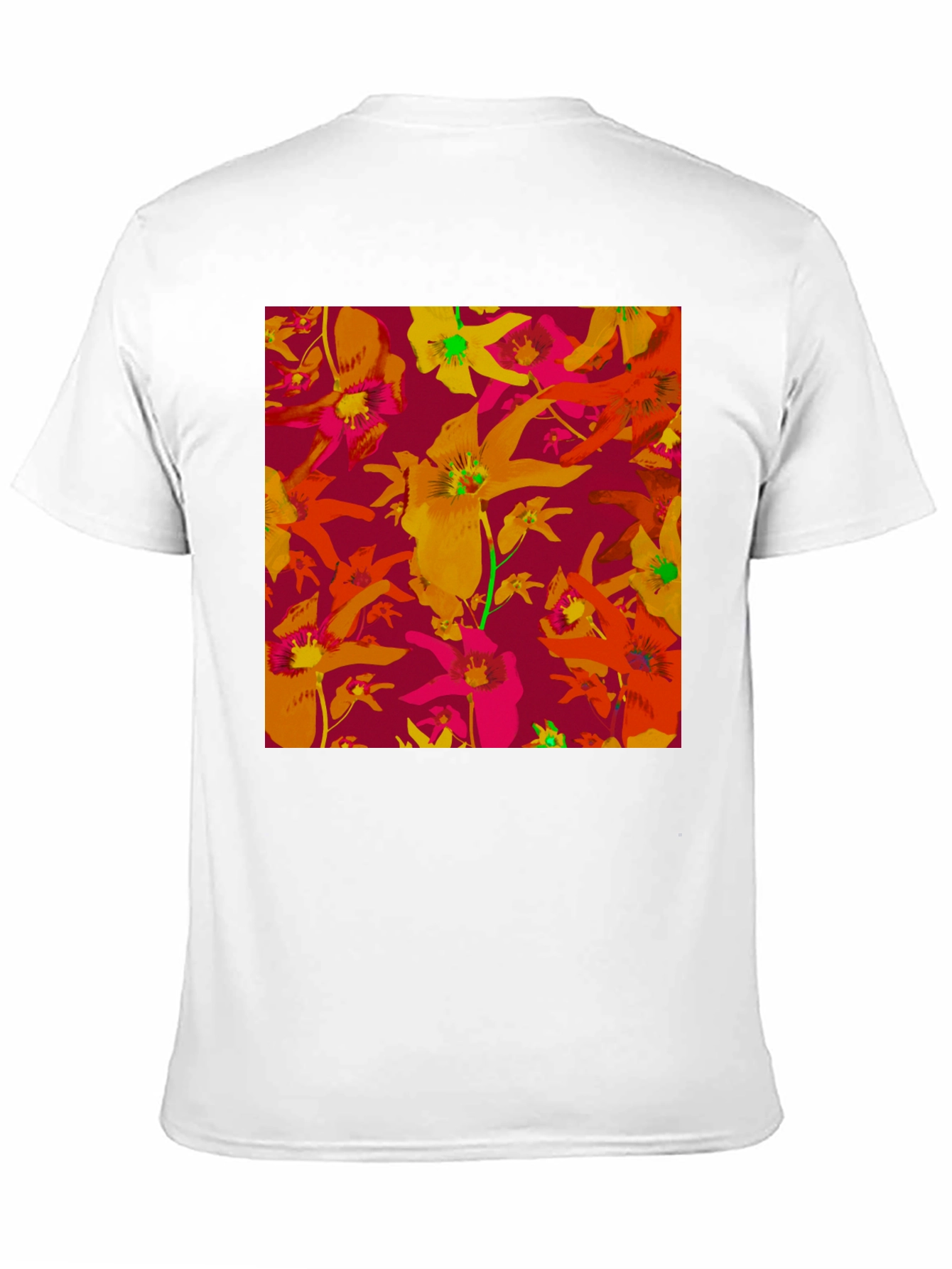 Floral Pattern T-Shirt - Vivid & Unique Design