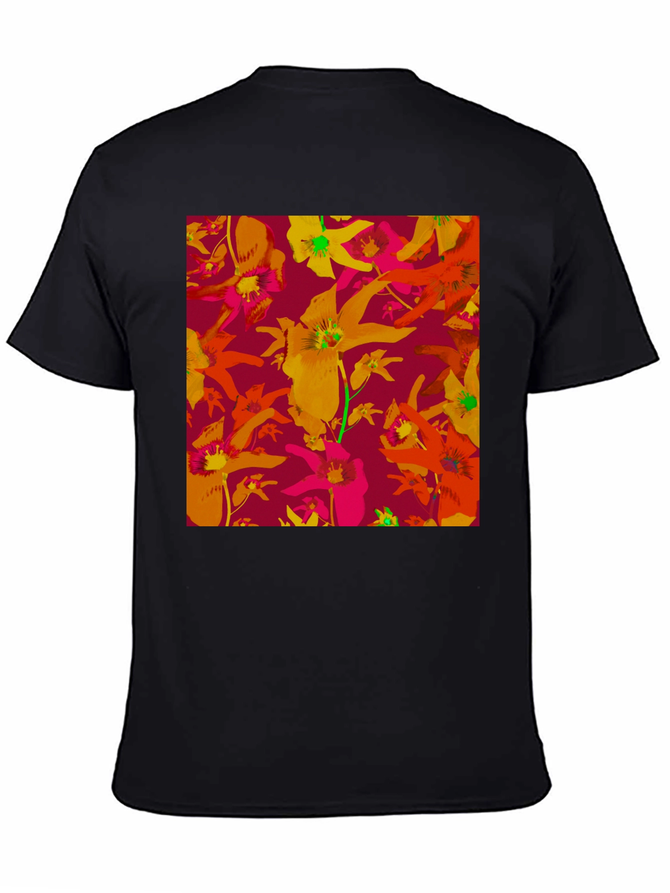 Floral Pattern T-Shirt - Vivid & Unique Design