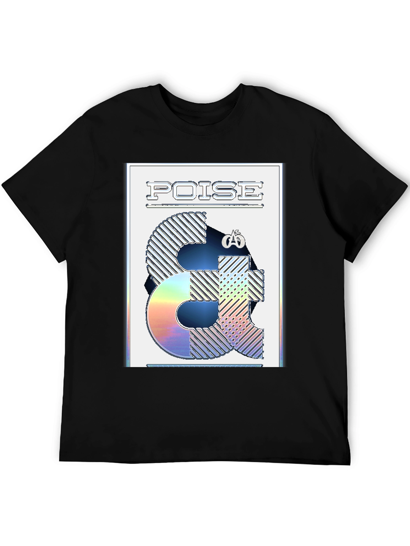 Poise Graphic Print Black Tee