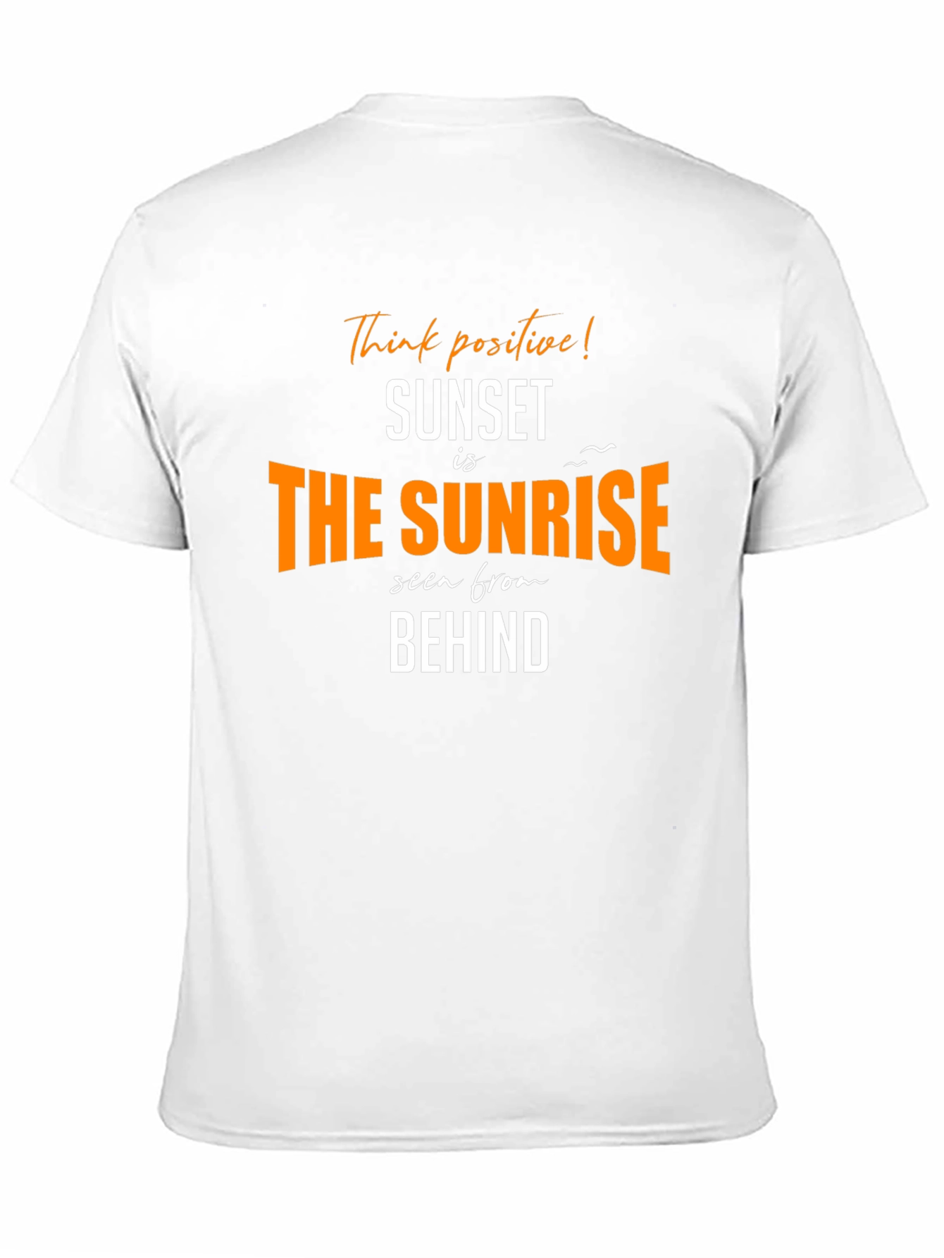 Sunset is the Sunrise Mens Black Graphic T-Shirt