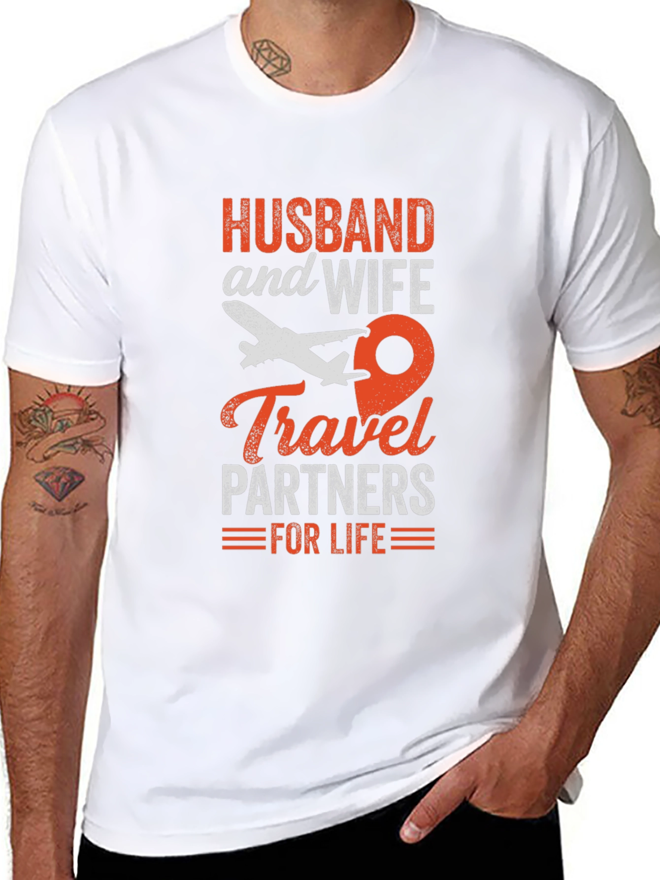 Husband and Wife Travel Partners T-Shirt