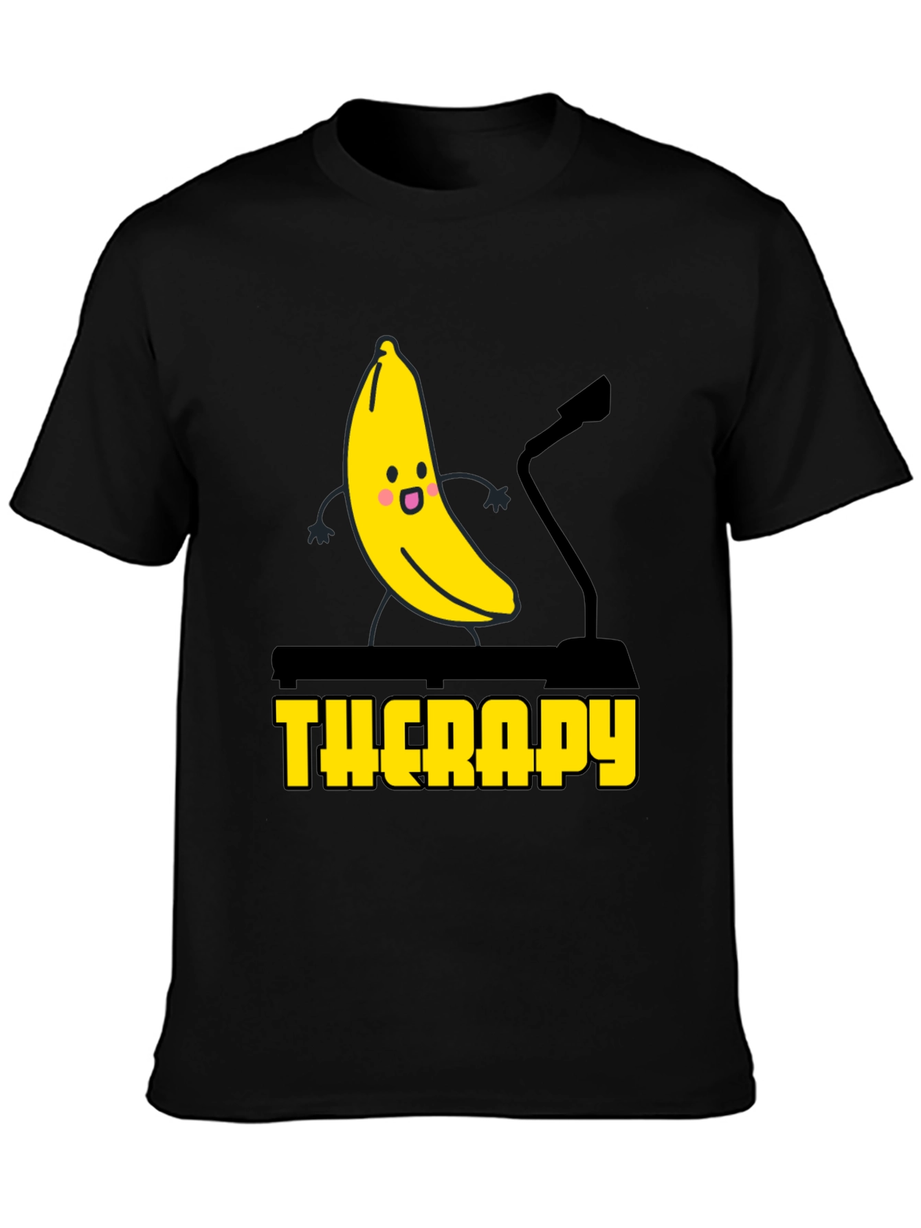 Banana Therapy Graphic Tee - Black