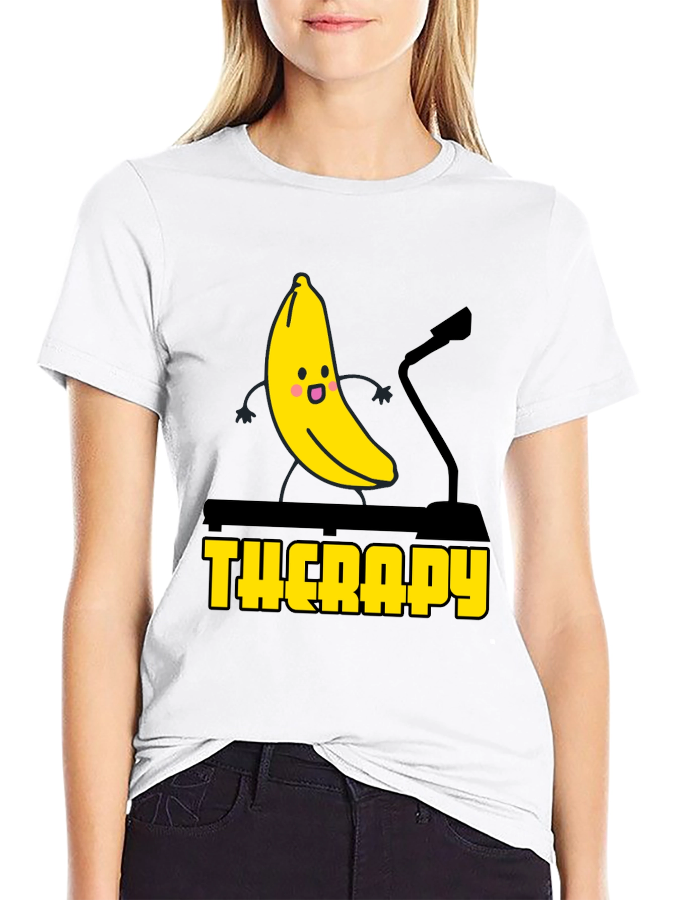 Banana Therapy Graphic Tee - Black