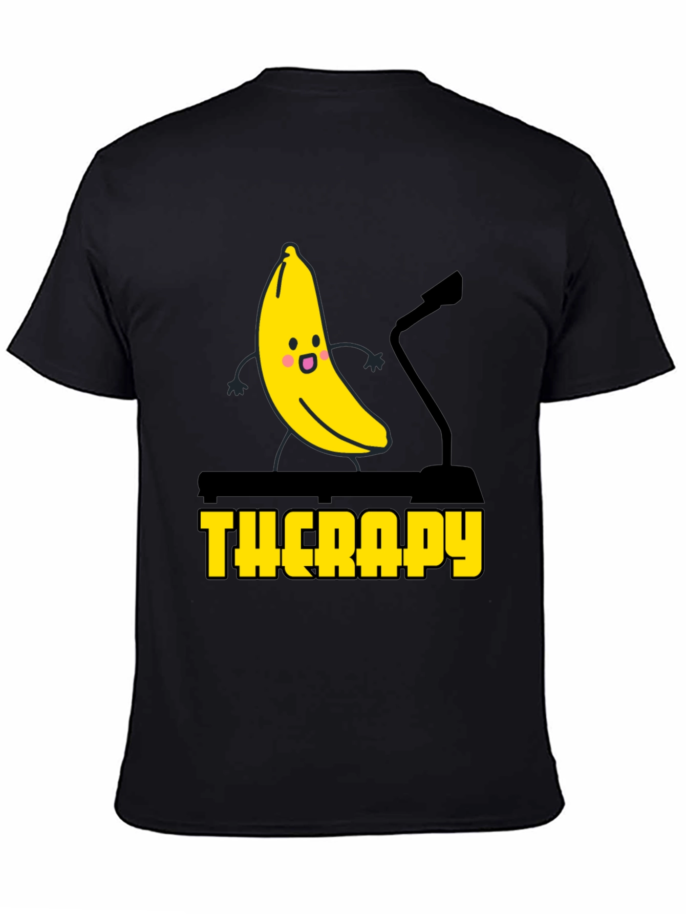 Banana Therapy Graphic Tee - Black