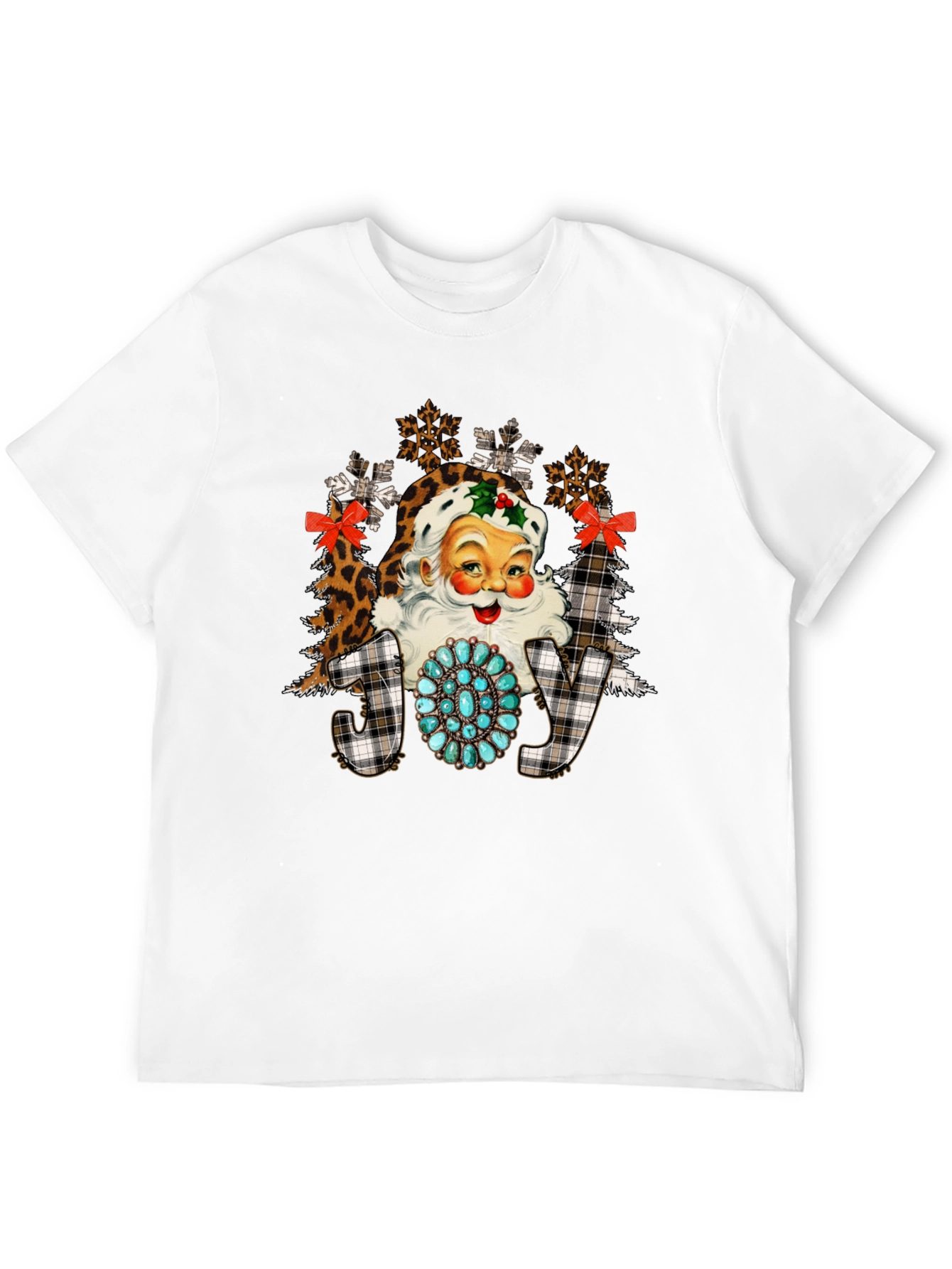 Festive Santa Graphic Tee