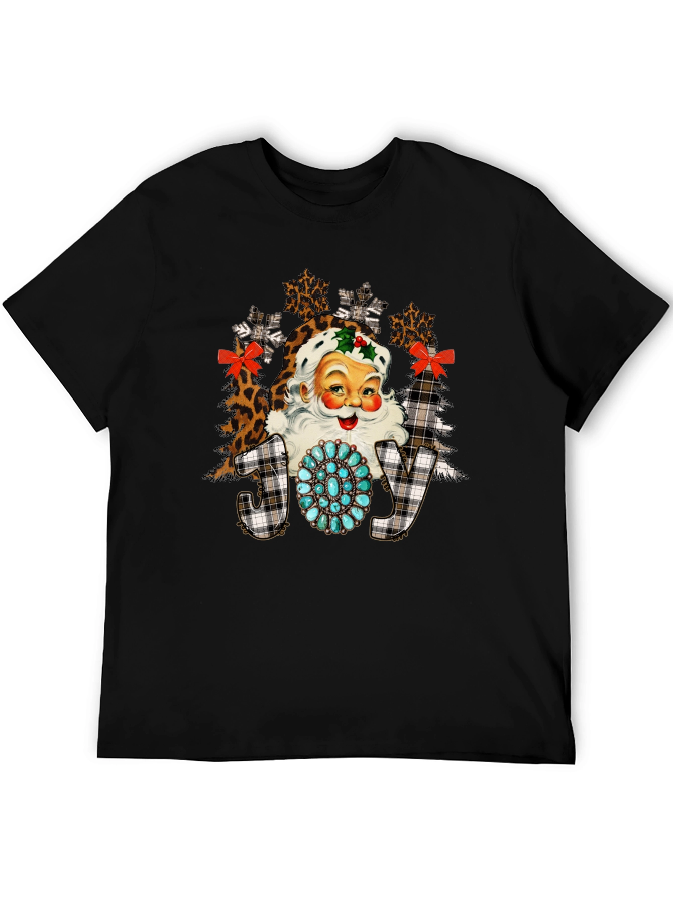 Festive Santa Graphic Tee