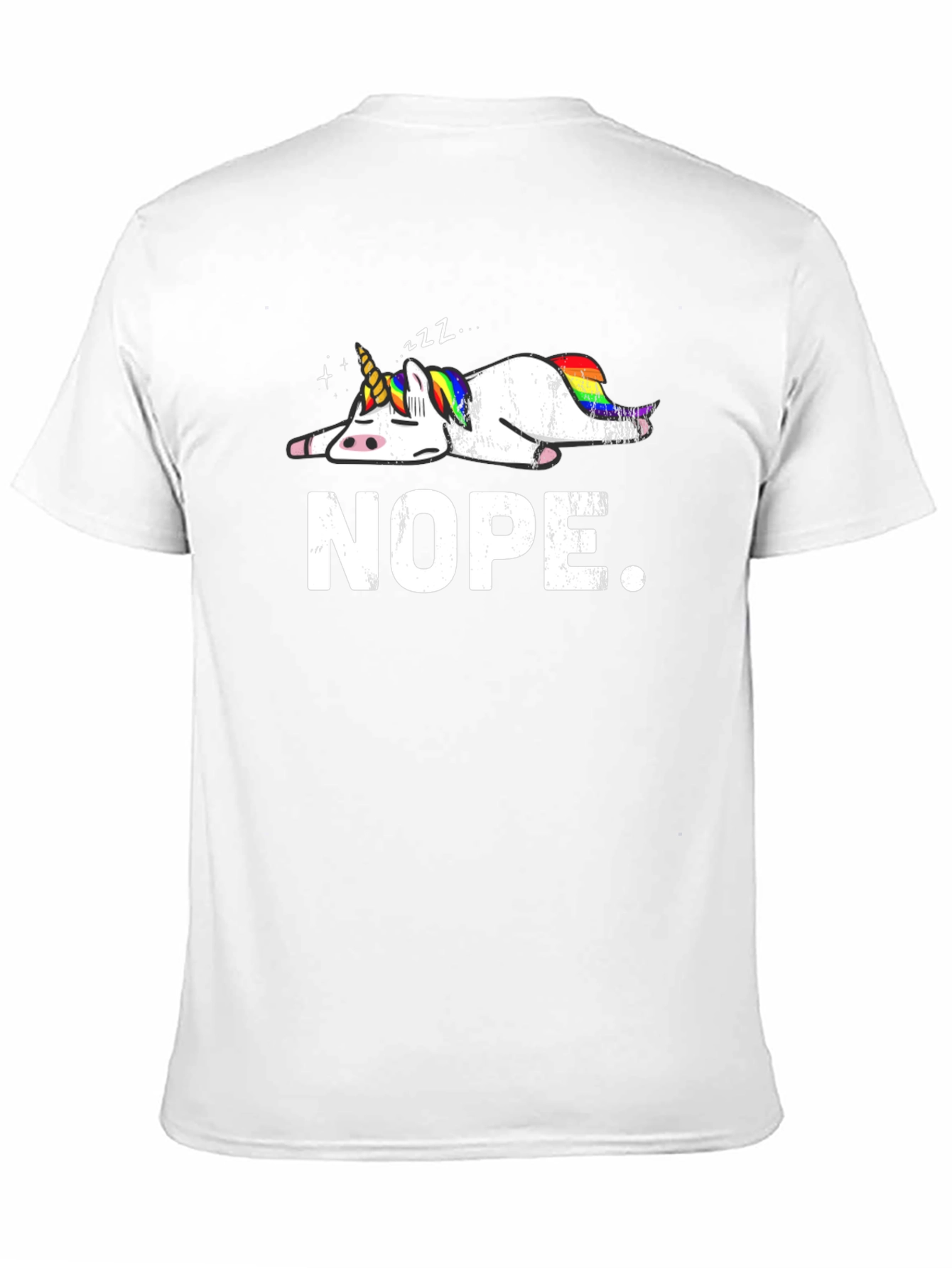 Nope Unicorn T-Shirt - Lazy Days