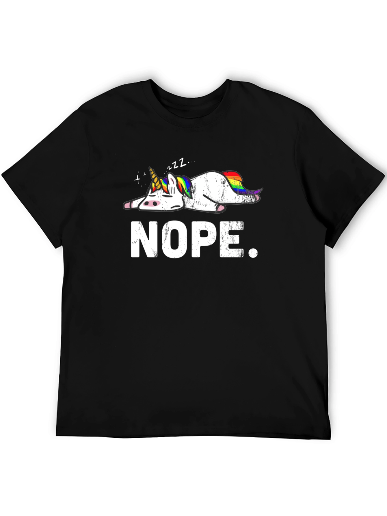 Nope Unicorn T-Shirt - Lazy Days