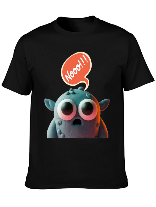 Cartoon Monster Graphic Tee - Expressive Style