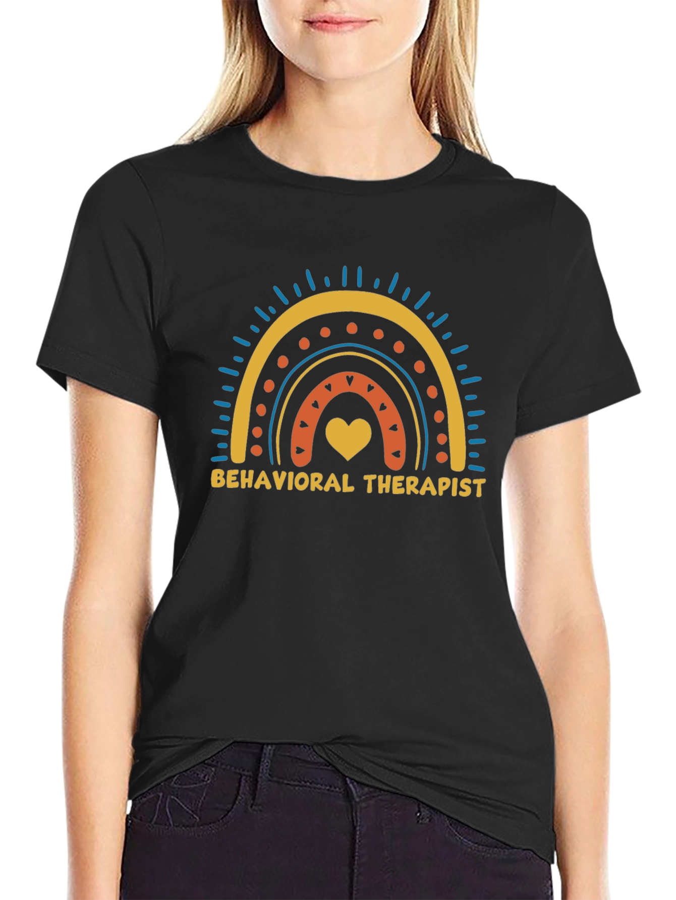 Behavioral Therapist Rainbow Graphic T-Shirt