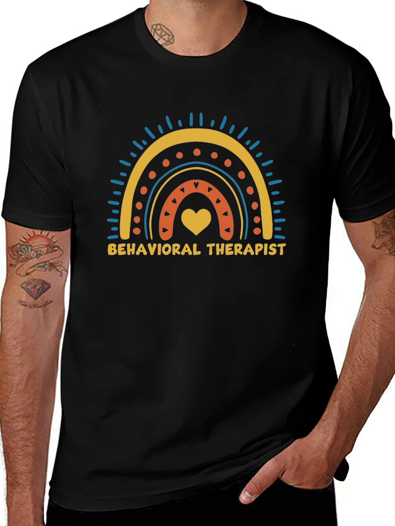 Behavioral Therapist Rainbow Graphic T-Shirt