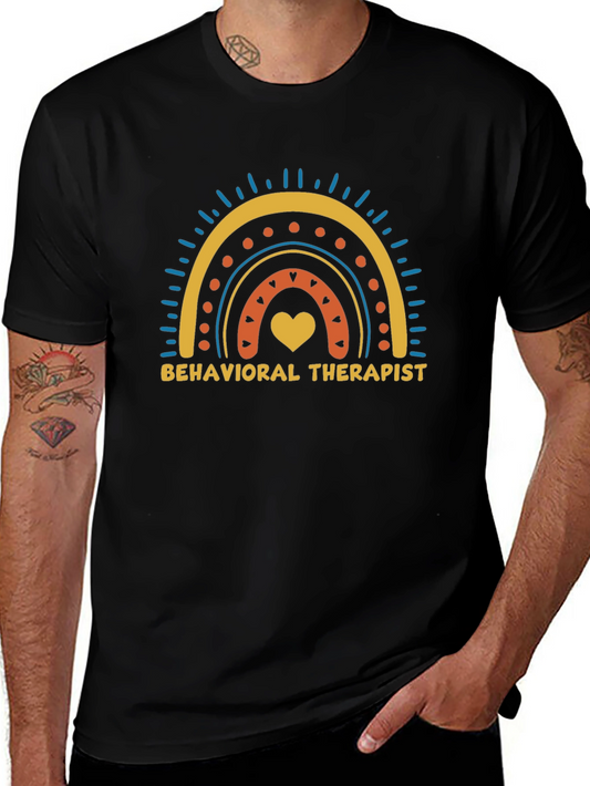 Behavioral Therapist Rainbow Graphic T-Shirt