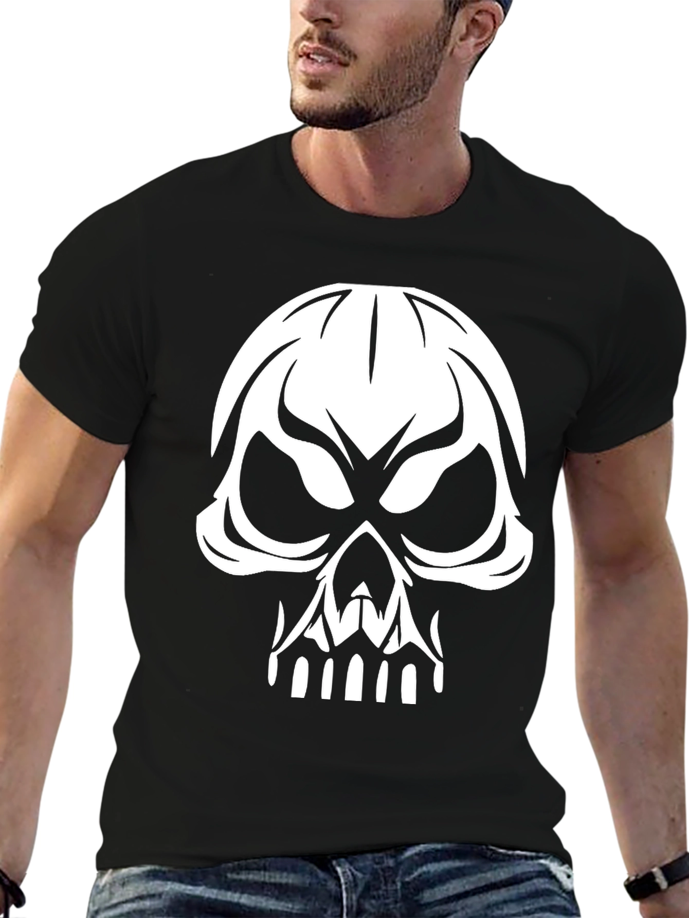 Skull Graphic T-Shirt - Bold Statement Tee