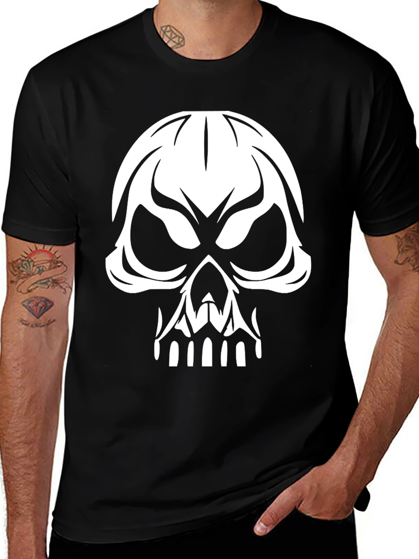 Skull Graphic T-Shirt - Bold Statement Tee