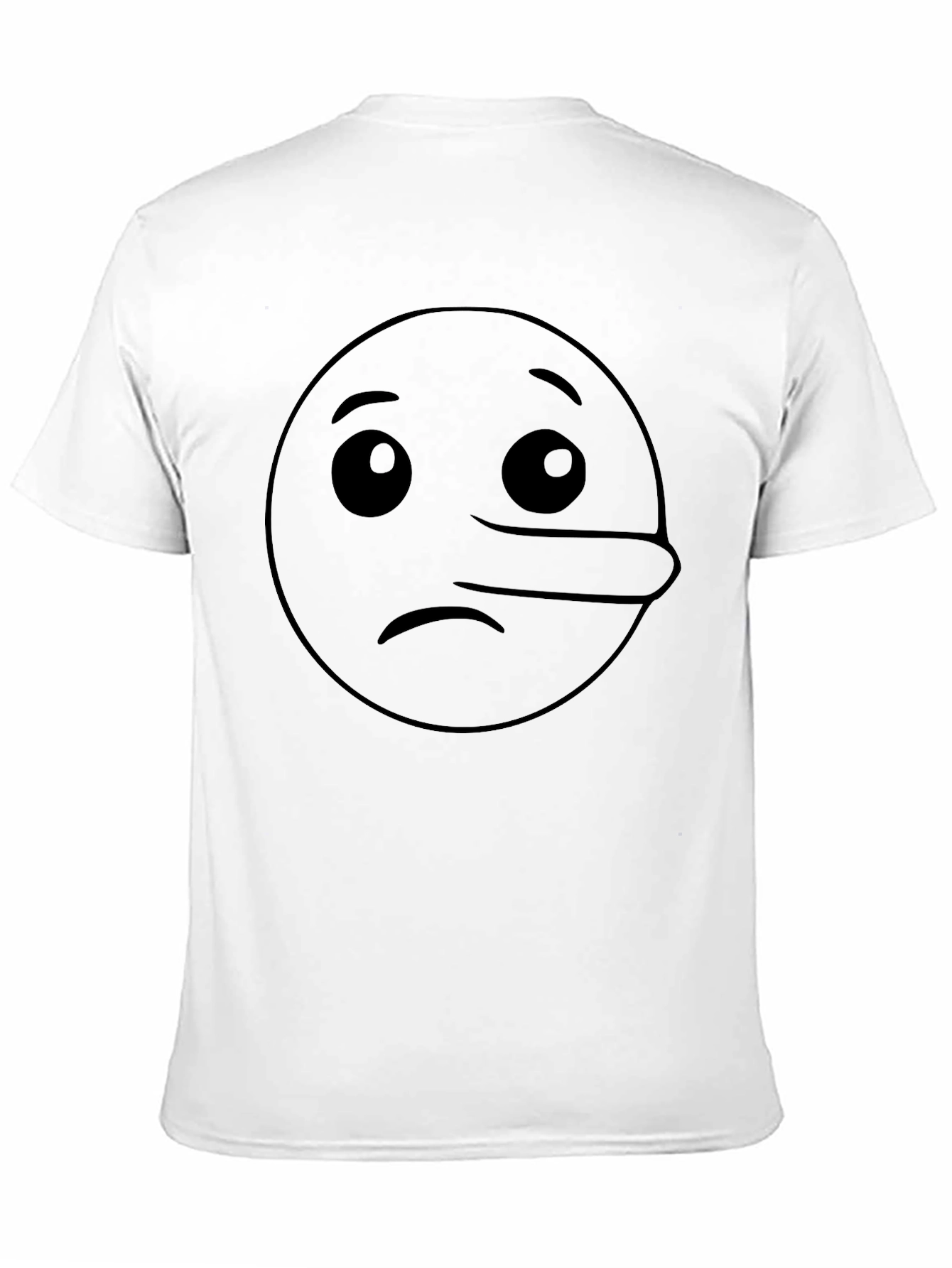 Liar Emoji Graphic T-Shirt - Black
