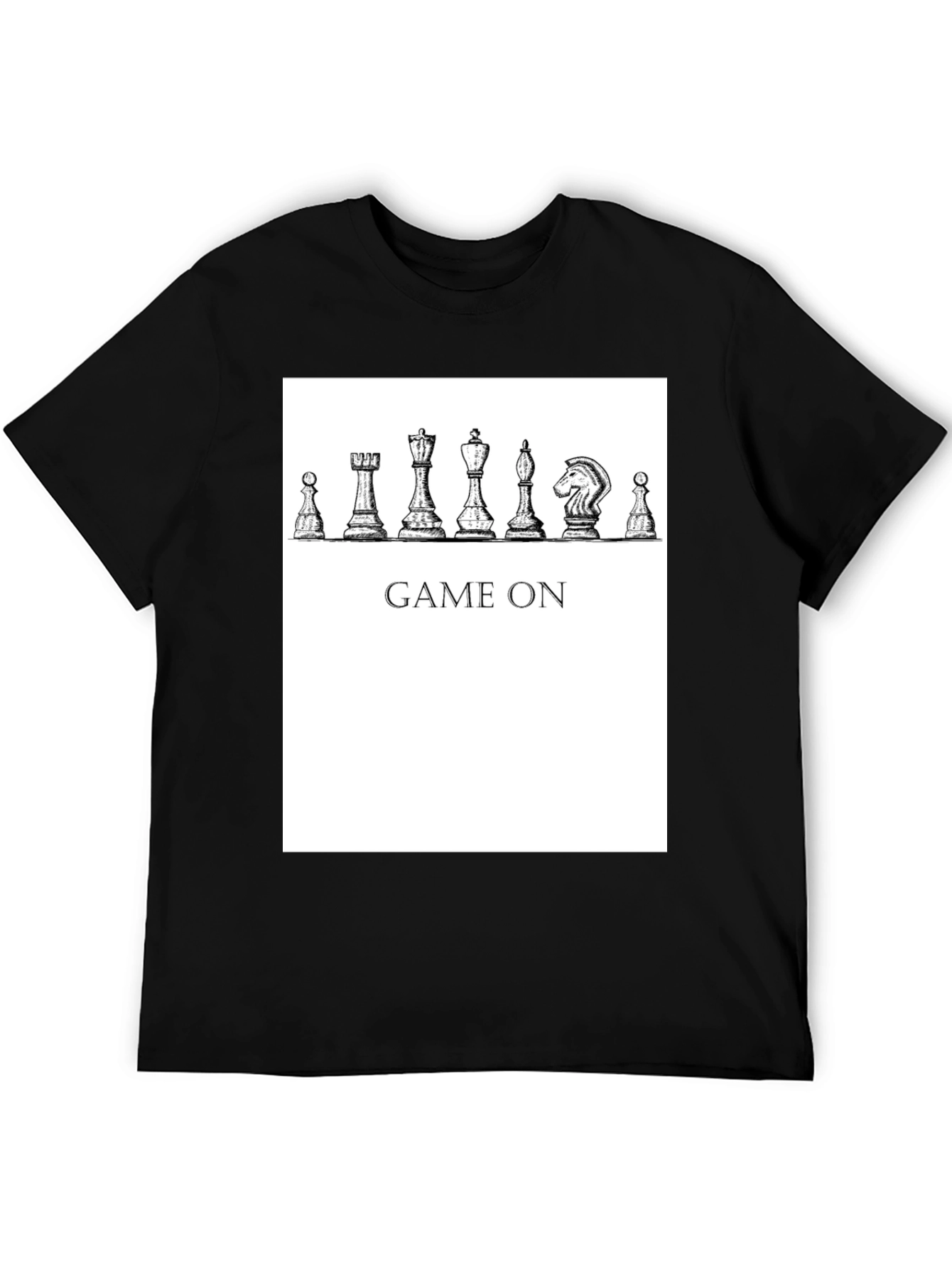 Game On Chess Piece Graphic T-Shirt